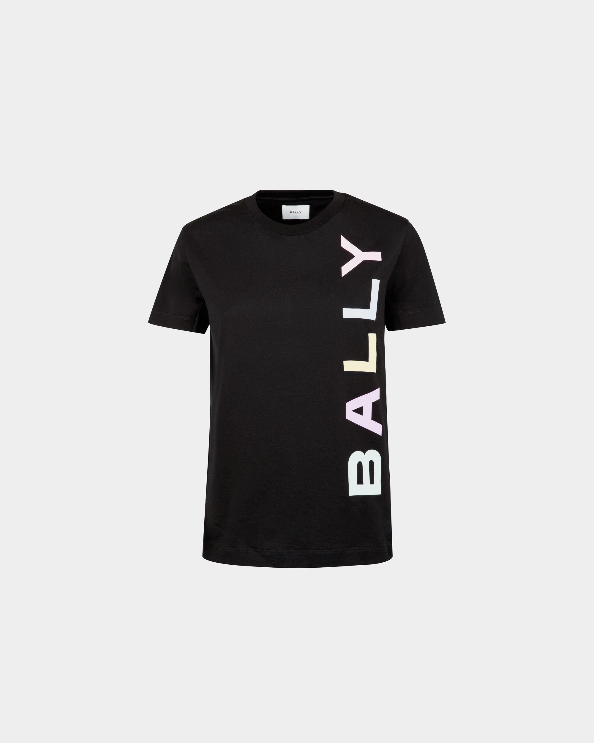 Tシャツ ブラック コットン Ballyロゴ - 女性 - Bally - 01