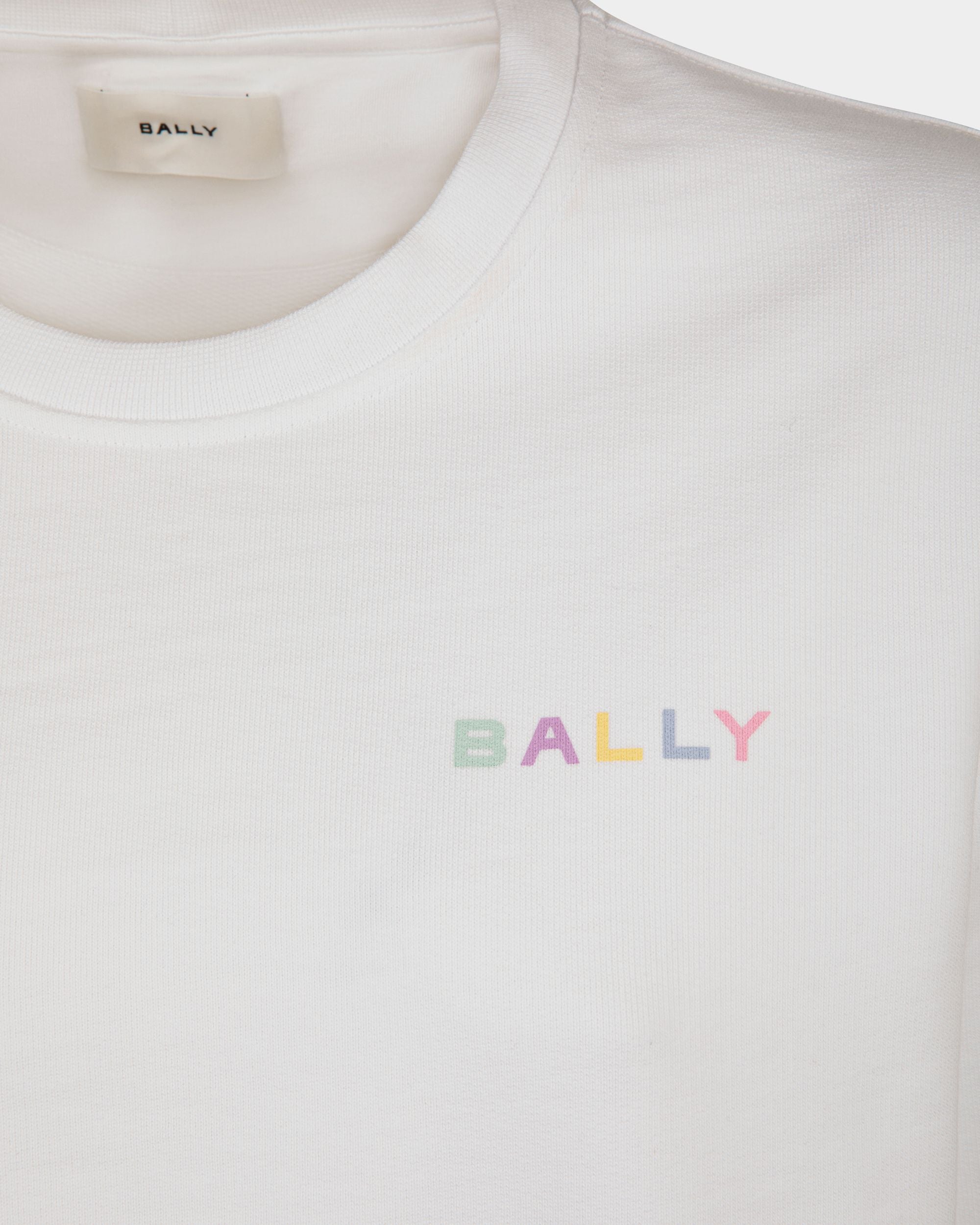クルーネック スウェットシャツ ホワイト コットン - 女性 - Bally - 04