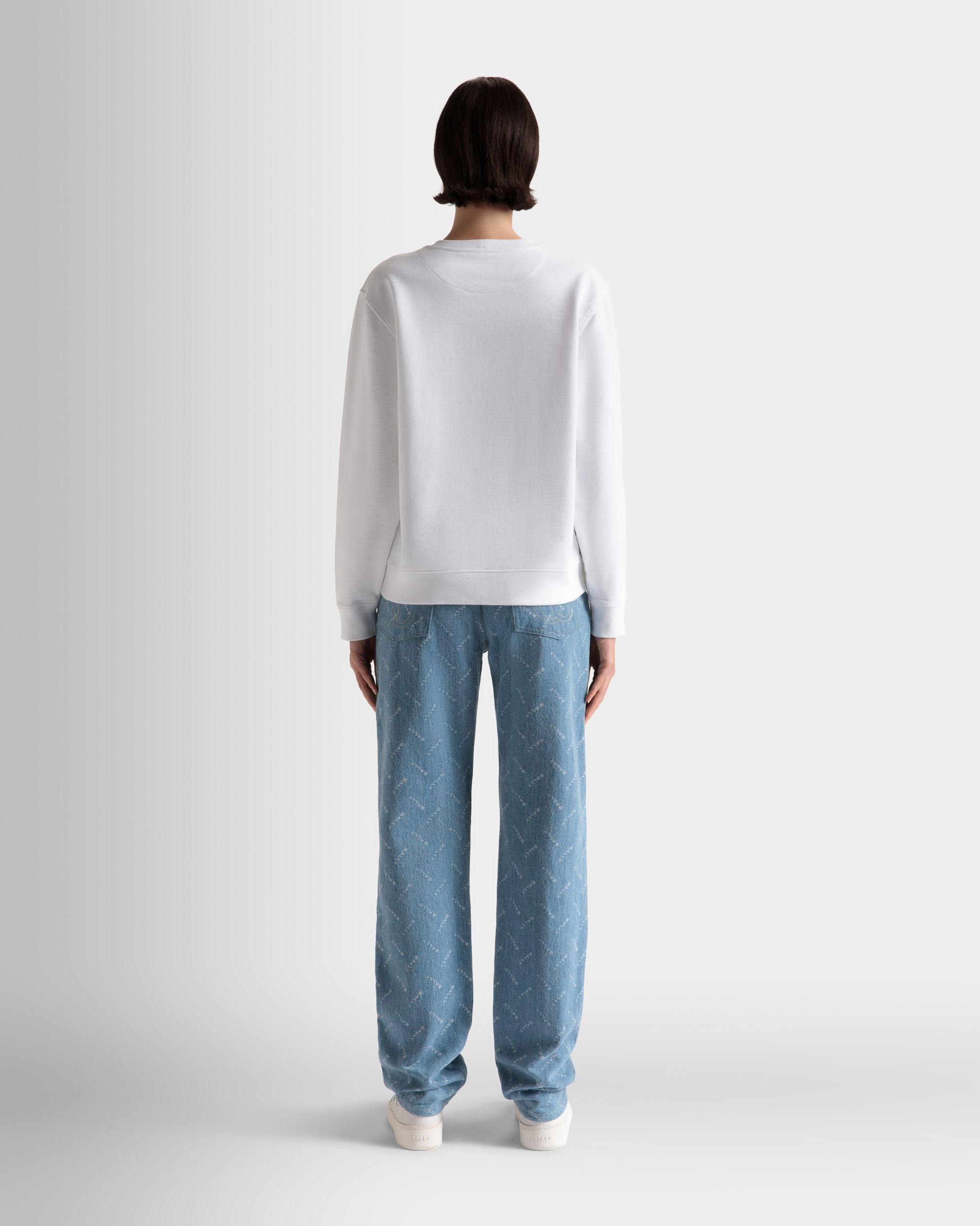 クルーネック スウェットシャツ ホワイト コットン - 女性 - Bally - 06
