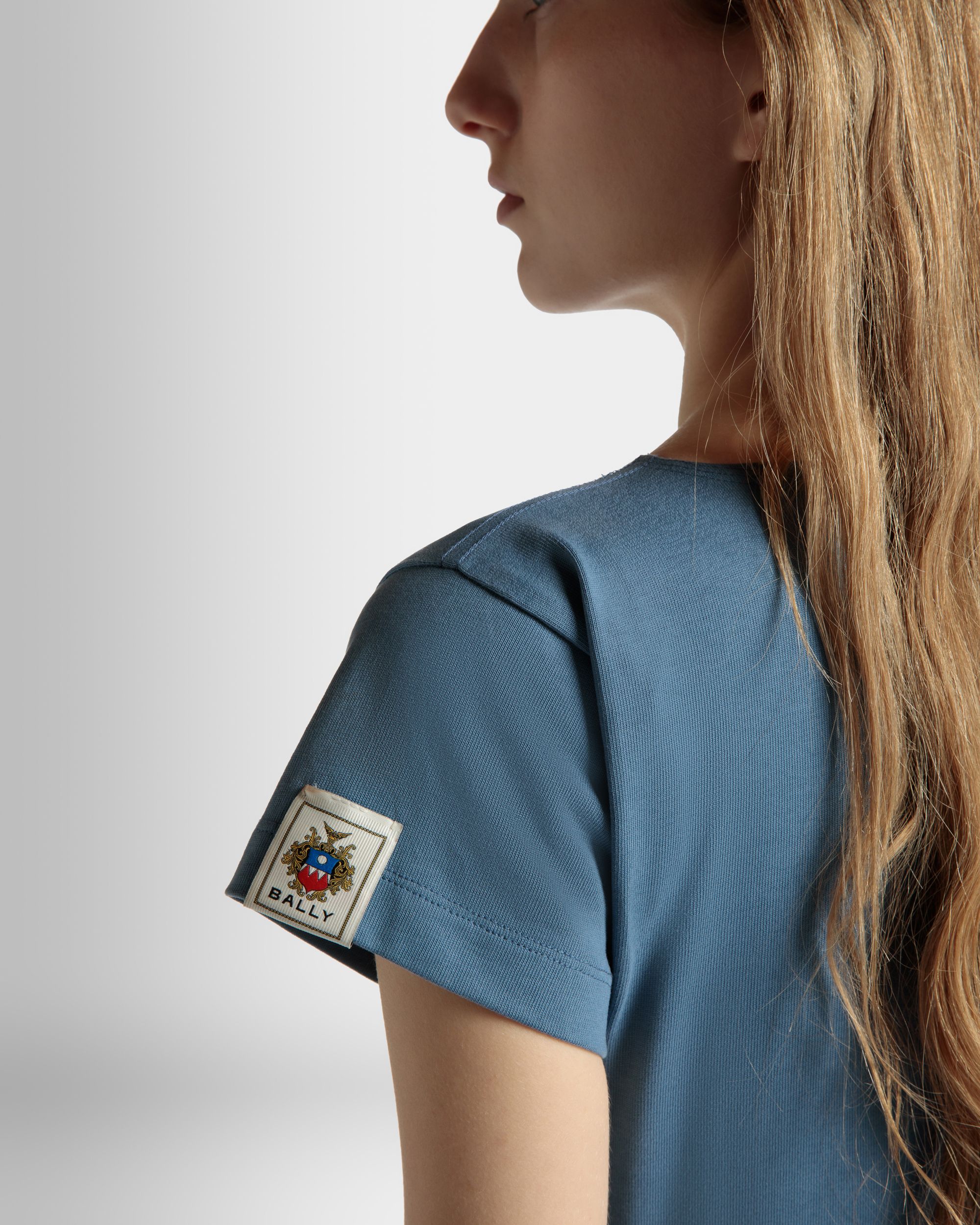 Tシャツ Light Blue コットン - 女性 - Bally - 04
