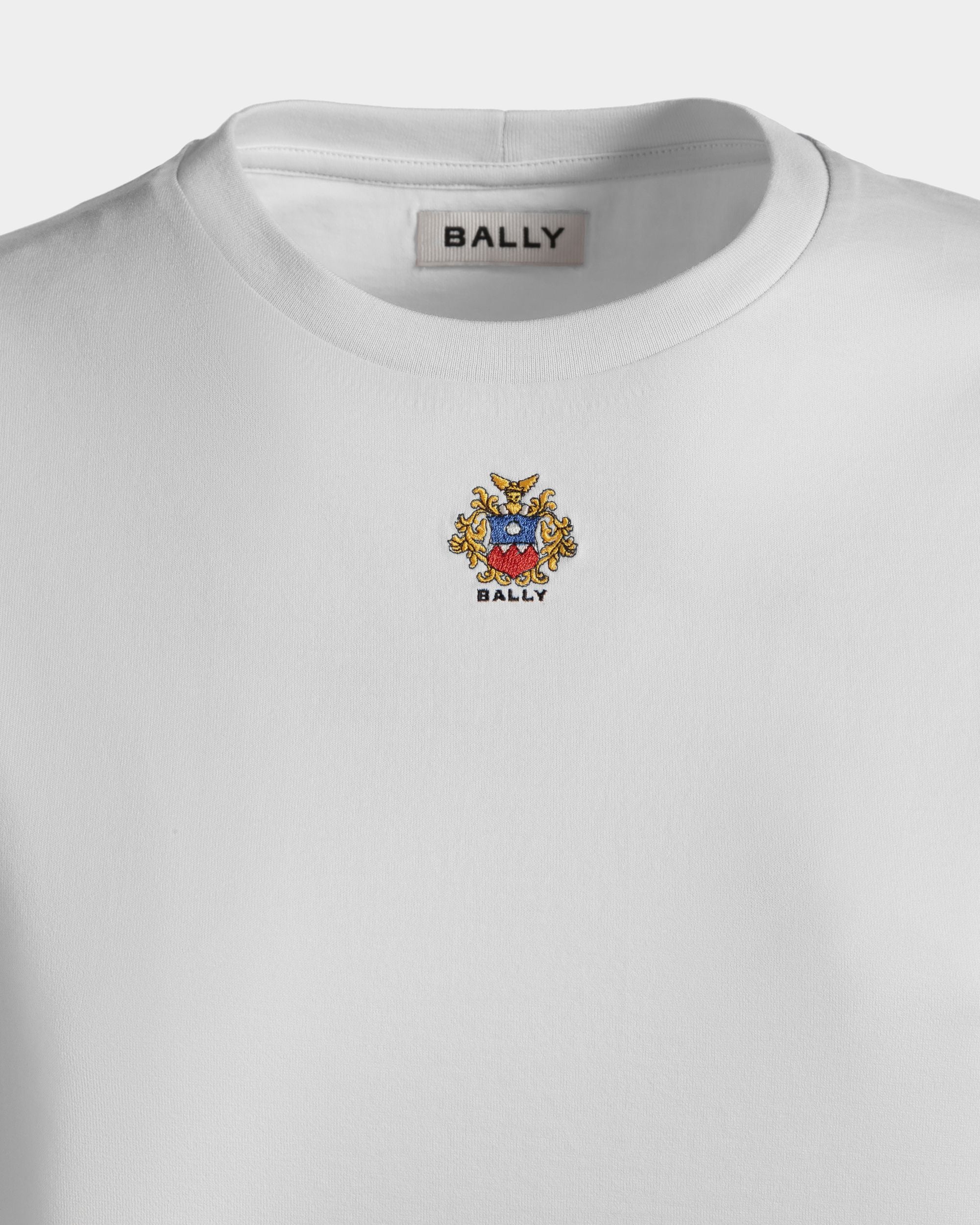 Tシャツ Bally クレスト ロゴ ホワイト コットン - 女性 - Bally - 05