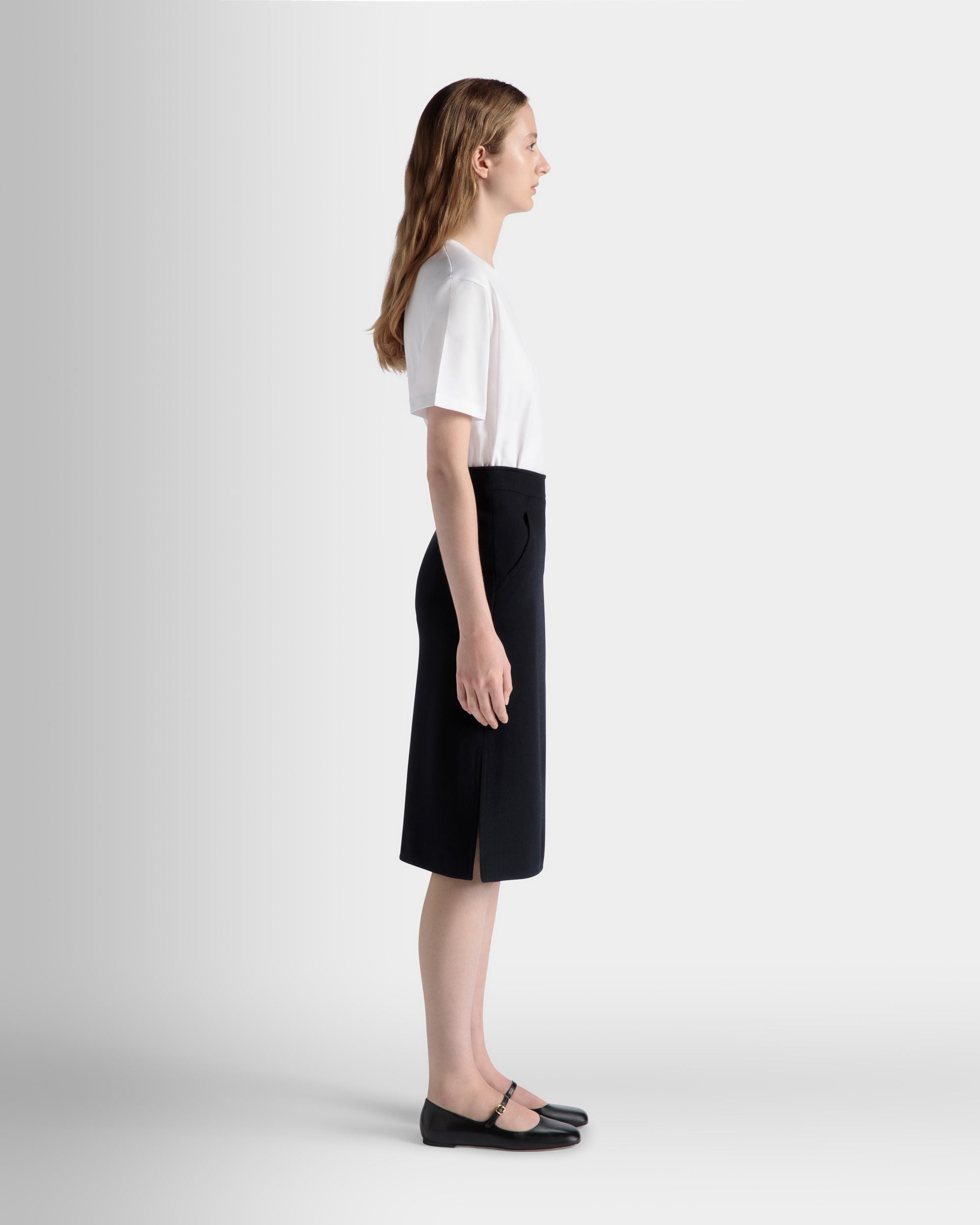 Tシャツ Bally クレスト ロゴ ホワイト コットン - 女性 - Bally - 06