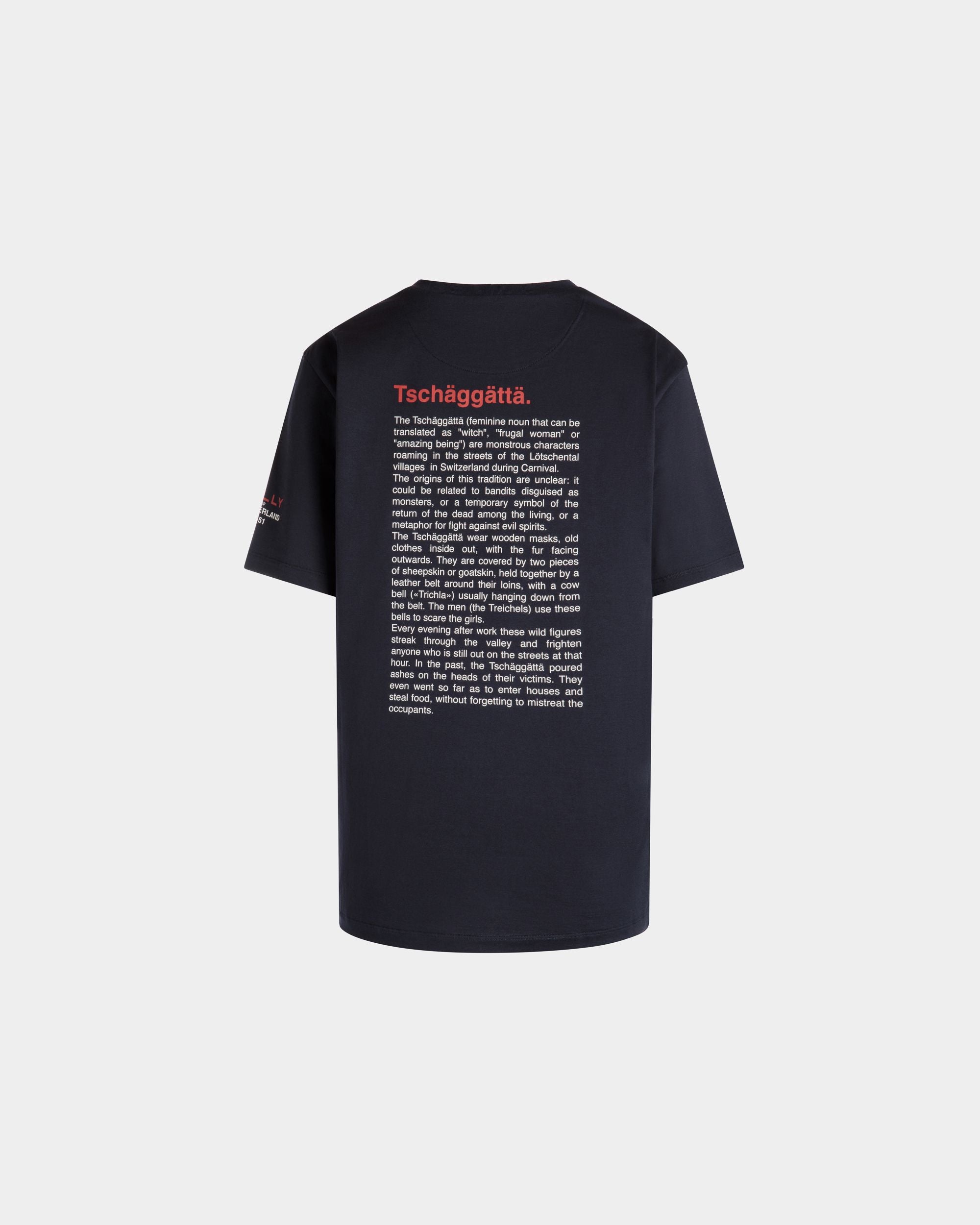 Tシャツ フォレストマスクプリント ネイビーブルー コットン - 女性 - Bally - 07