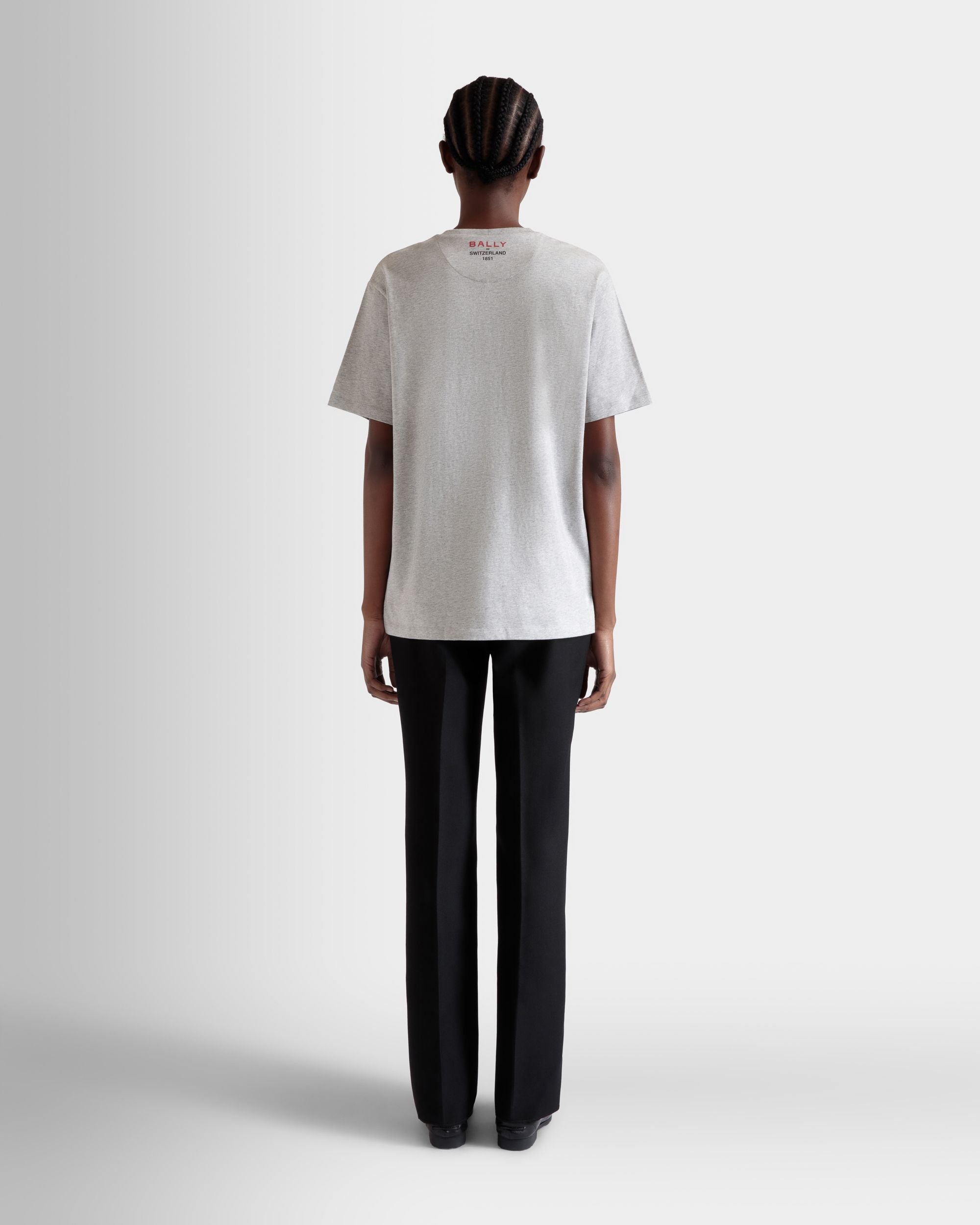 Tシャツ マーメイドプリント グレーメランジ コットン - 女性 - Bally - 06