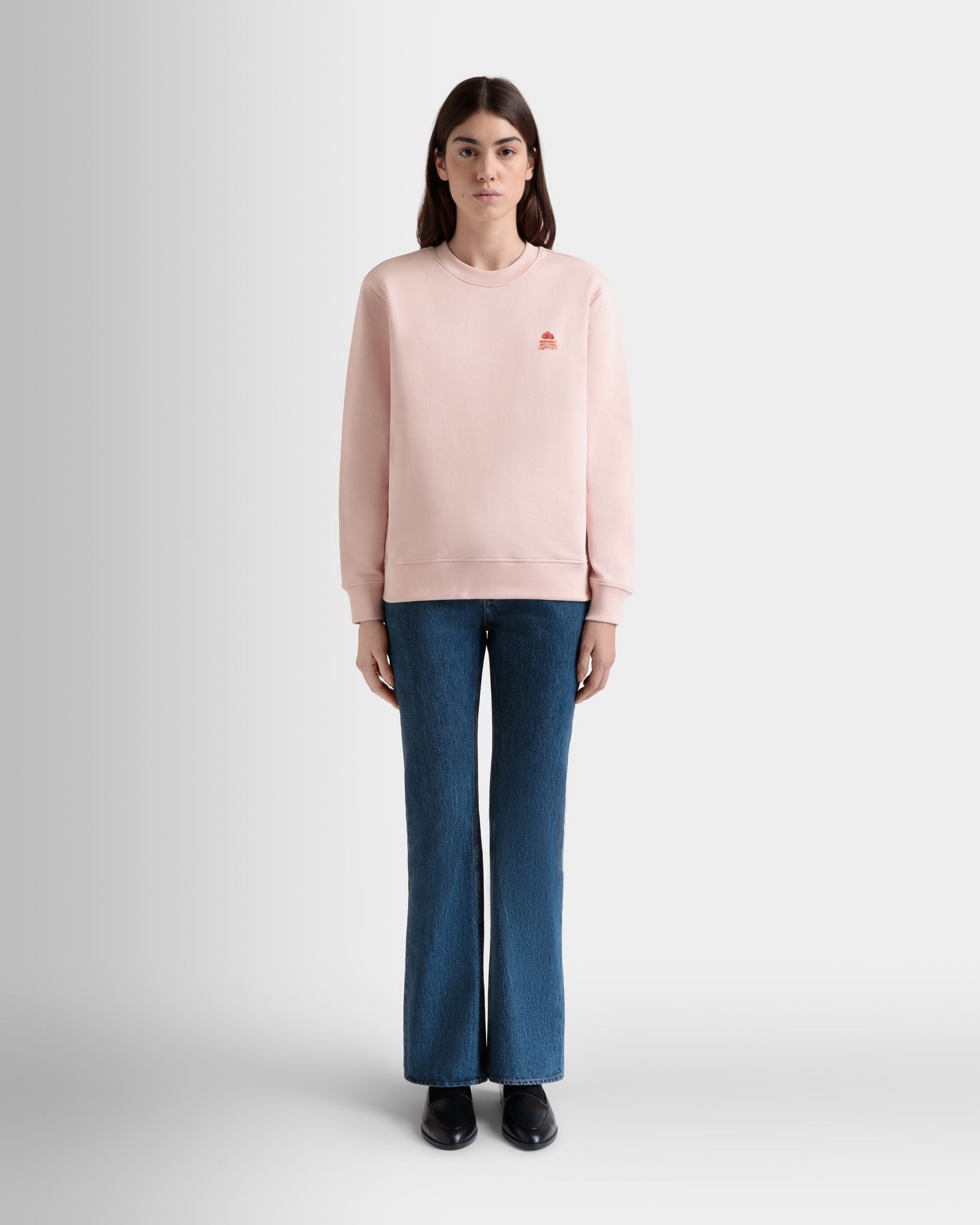 クルーネック スウェットシャツ Bally Cake ダスティペタル コットン - 女性 - Bally - 02
