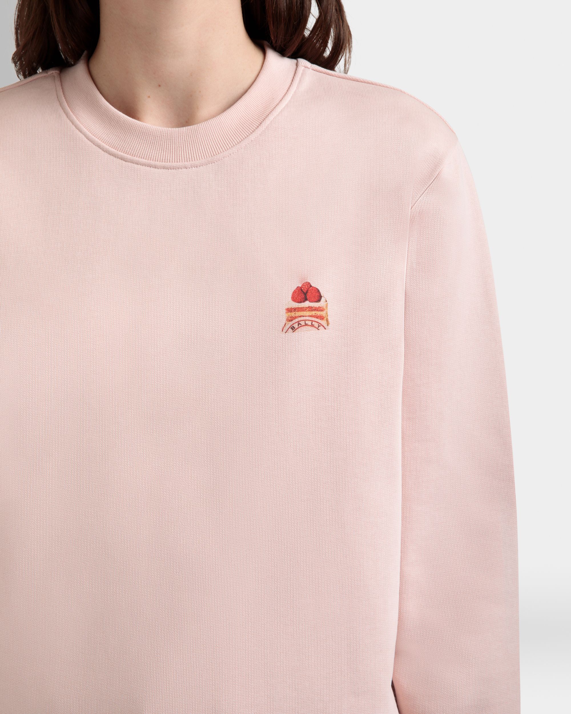 クルーネック スウェットシャツ Bally Cake ダスティペタル コットン - 女性 - Bally - 03