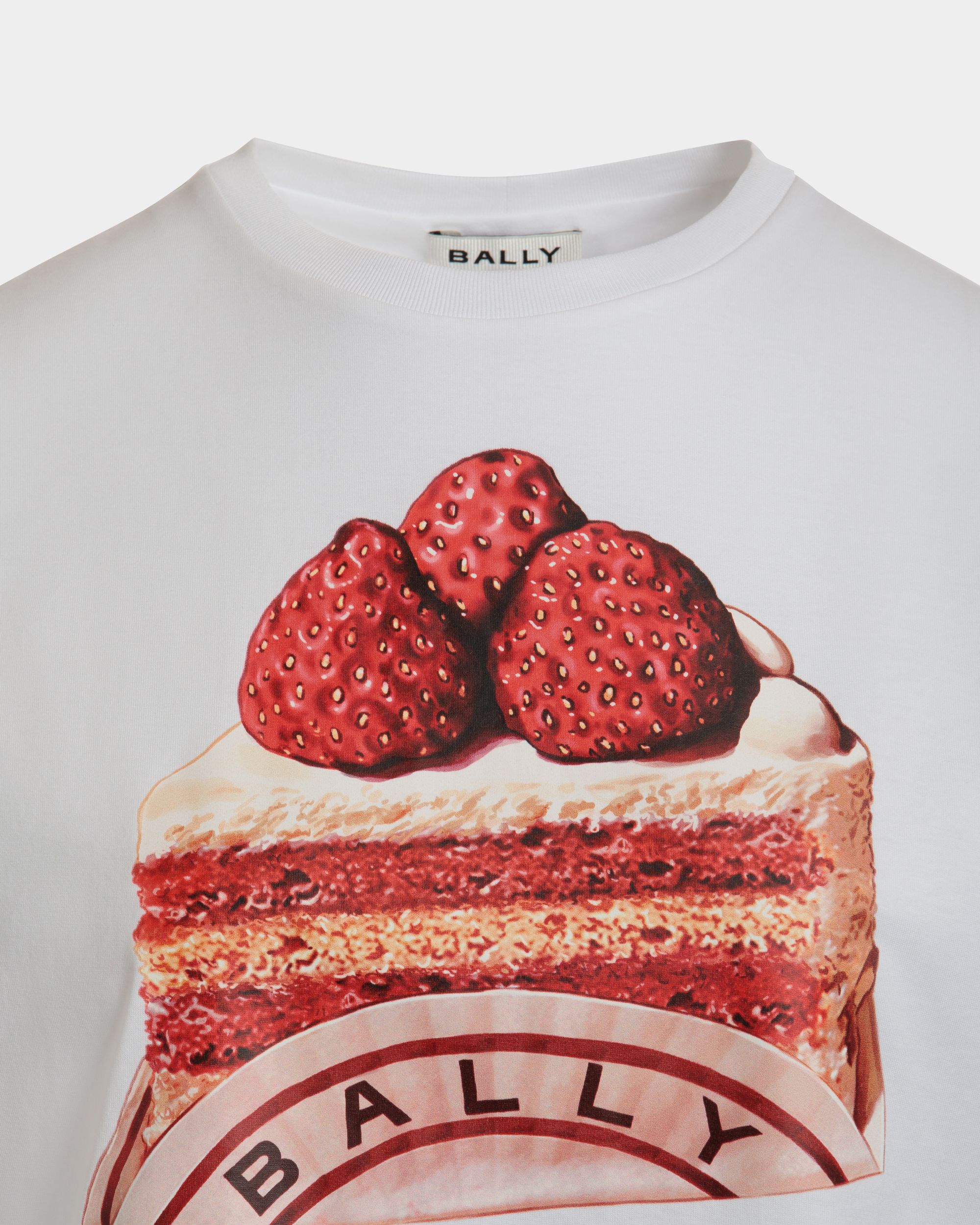 Tシャツ ホワイト コットン Bally Cakeプリント - 女性 - Bally - 04