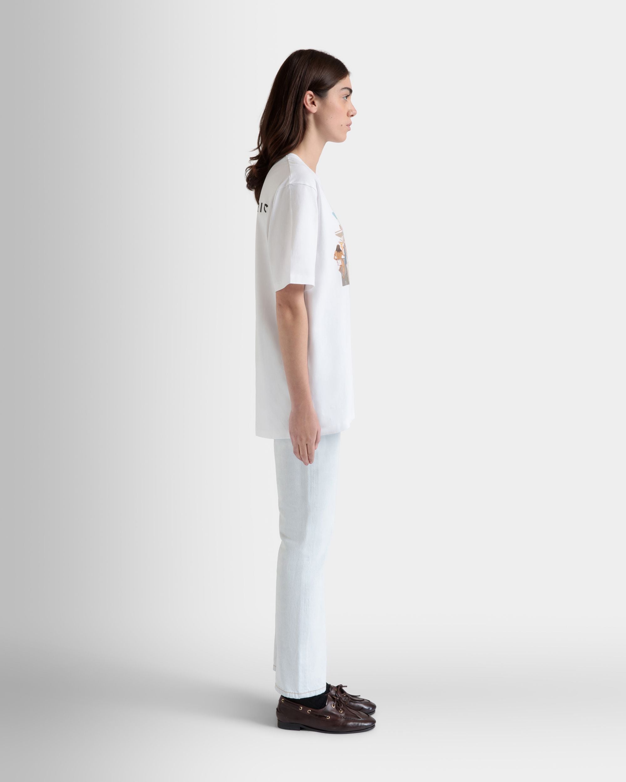 DJ Leo Mas x Bally Tシャツ ホワイト コットン Dancing Amnesiaプリント - 女性 - Bally - 05
