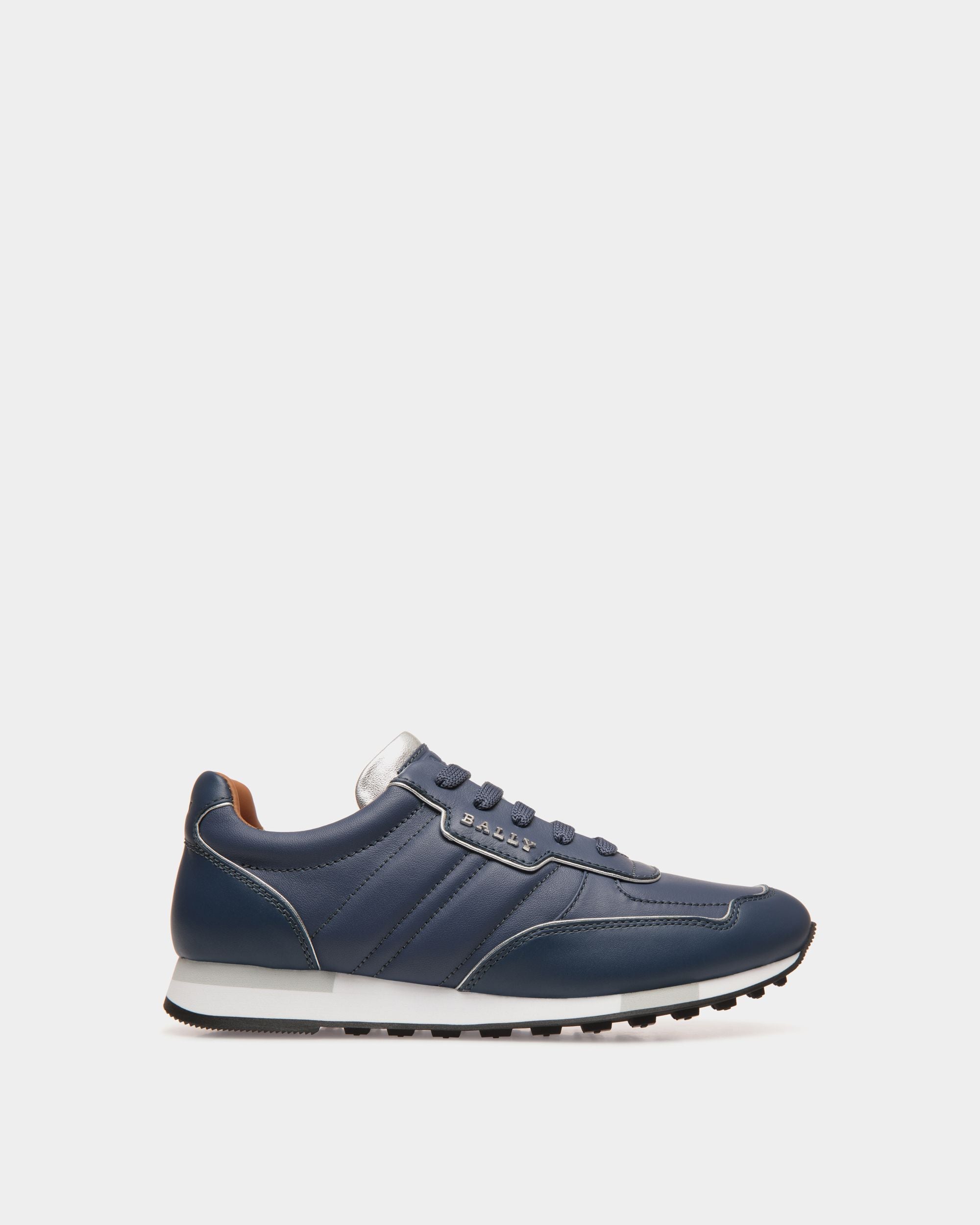 Sneaker In Blue  Leather - 女性 - Bally - 01