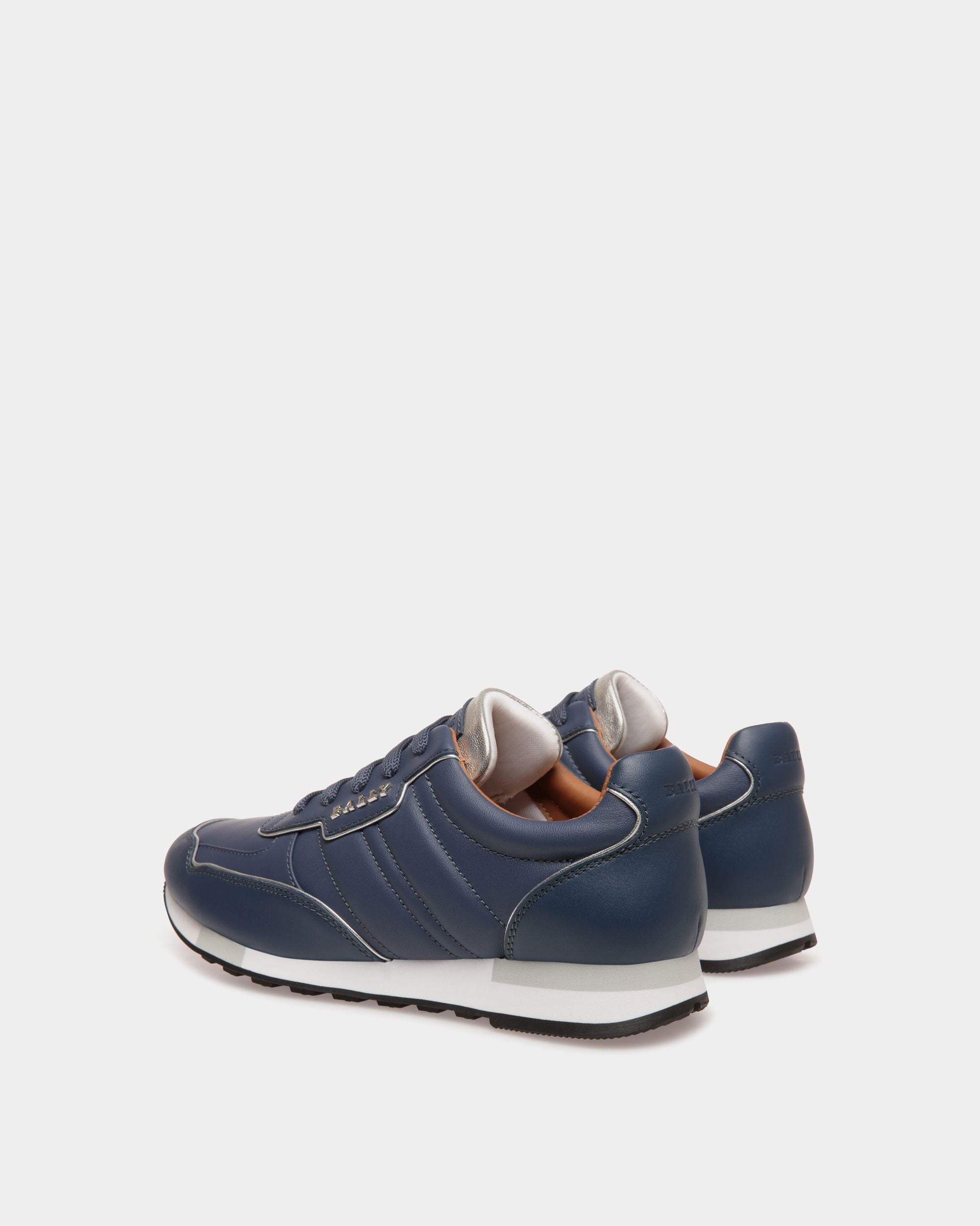 Sneaker In Blue  Leather - 女性 - Bally - 03