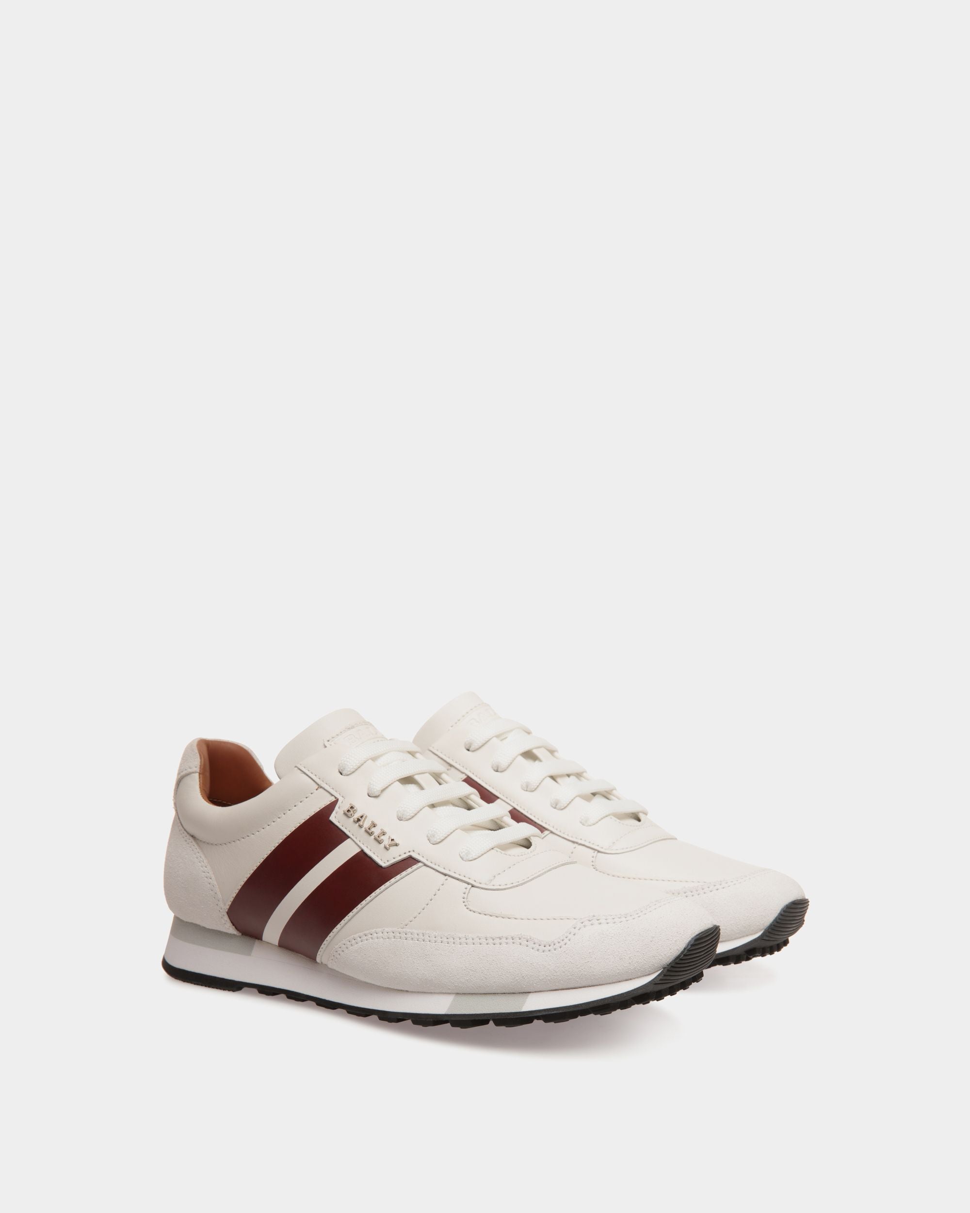Sneaker In White  Leather - 女性 - Bally - 02