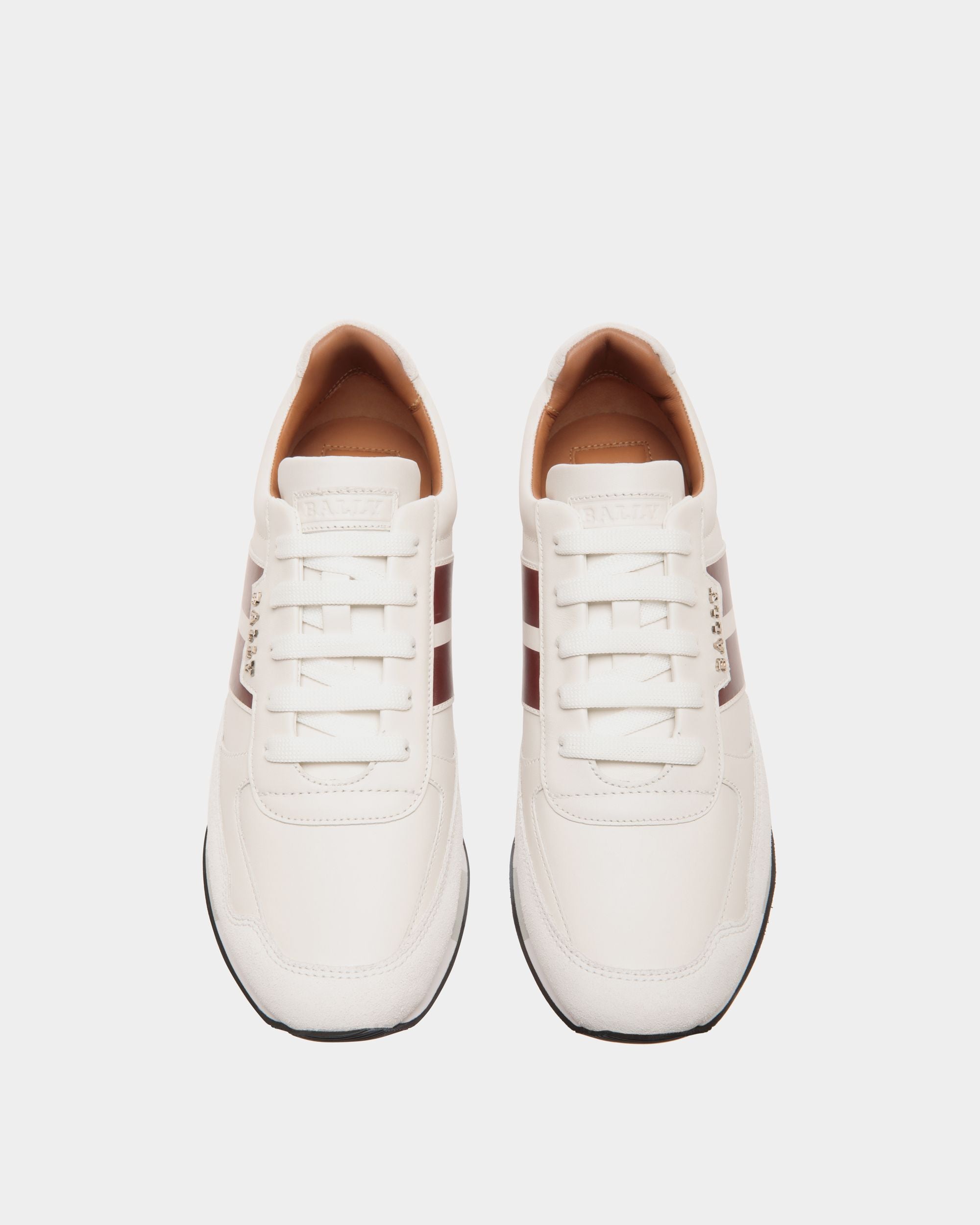 Sneaker In White  Leather - 女性 - Bally - 04