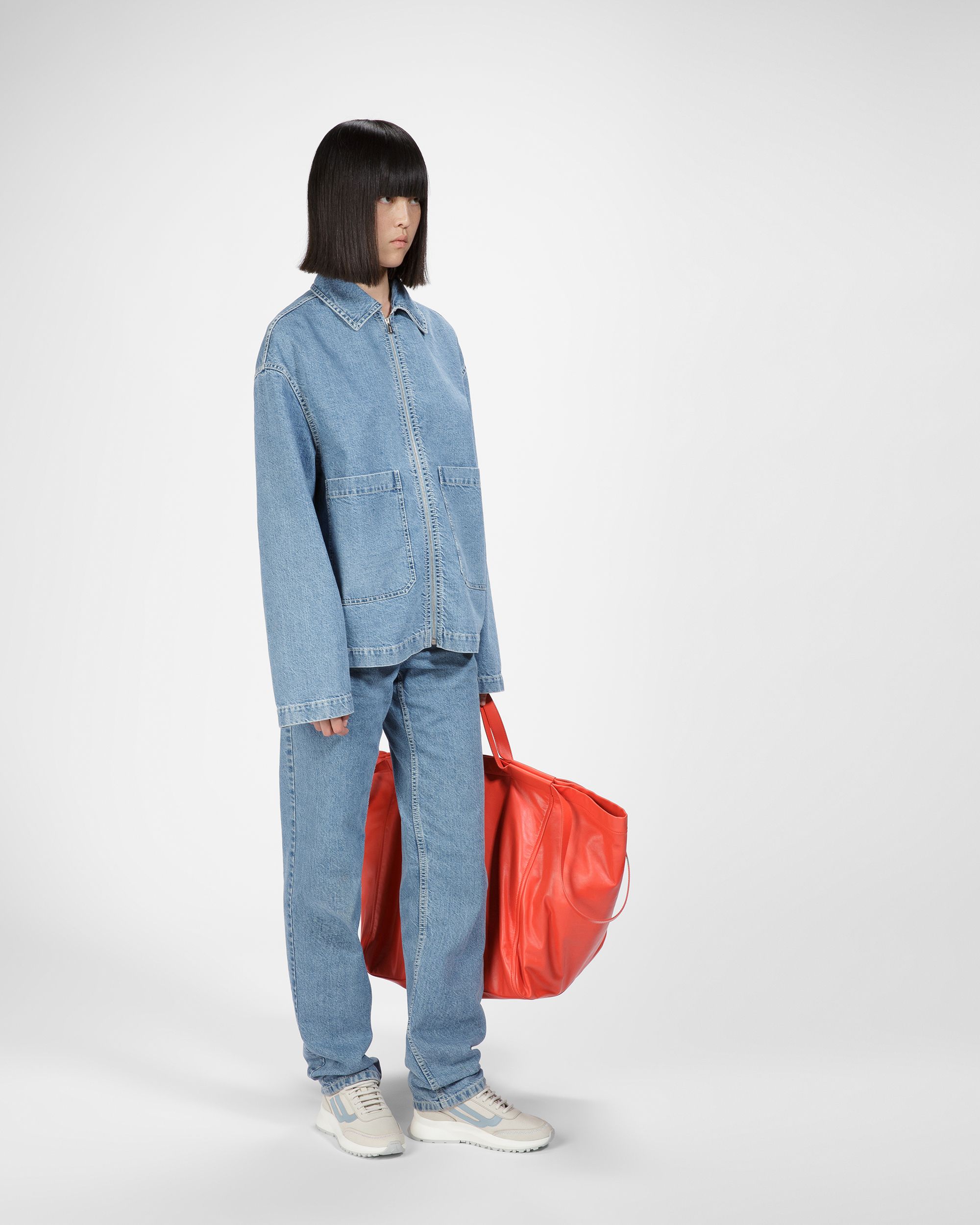 Darys ダスティホワイト＆ライトブルー レザー スニーカー - 女性 - Bally - 07