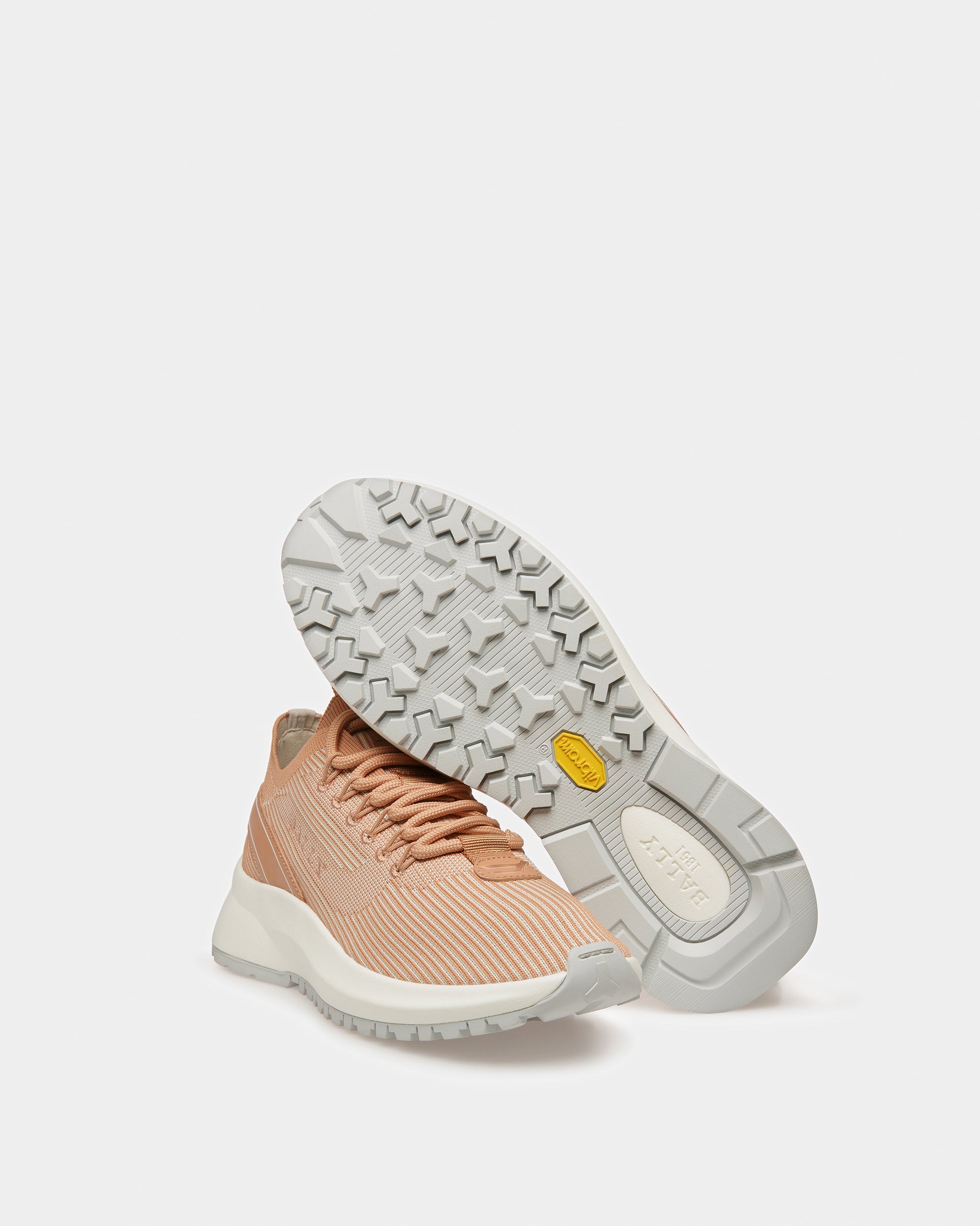 Dean ダスティホワイト＆ピーチ レザー／ファブリック／ポリエステル スニーカー - 女性 - Bally - 05