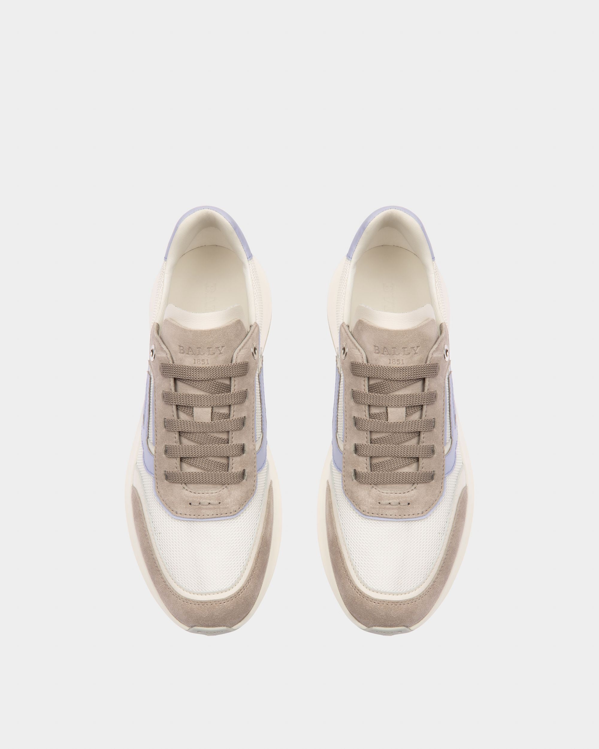 Demmy ホワイト＆グレー メッシュ＆レザー スニーカー - 女性 - Bally - 02