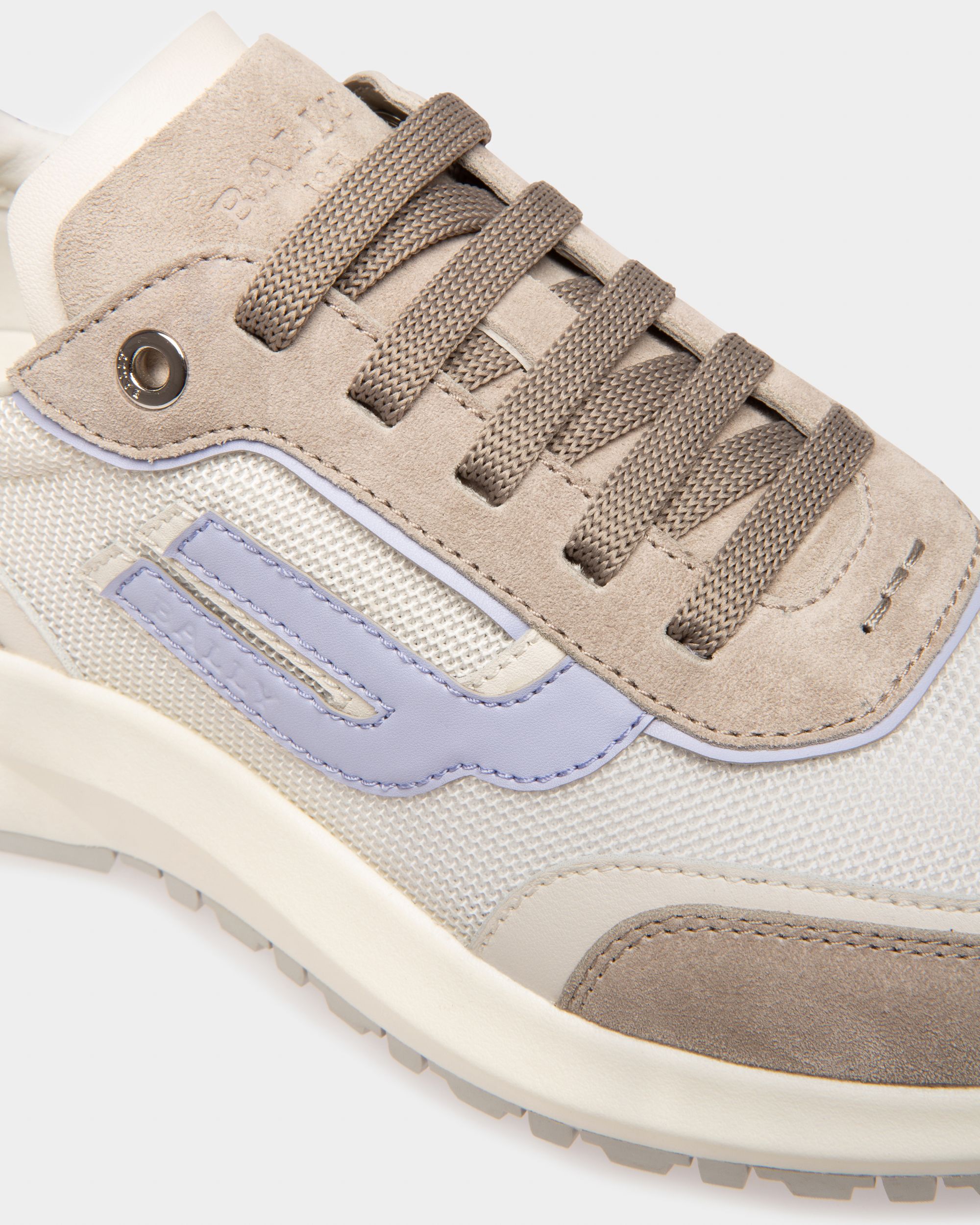 Demmy ホワイト＆グレー メッシュ＆レザー スニーカー - 女性 - Bally - 07