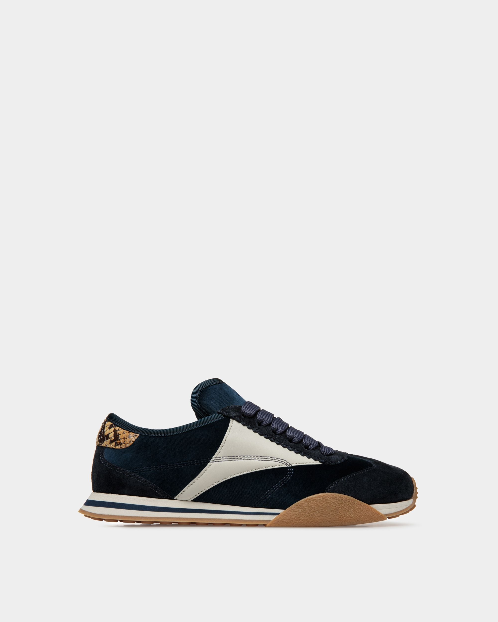 Sussex スニーカー ミッドナイト＆ダスティホワイト レザー＆コットン - 女性 - Bally - 01