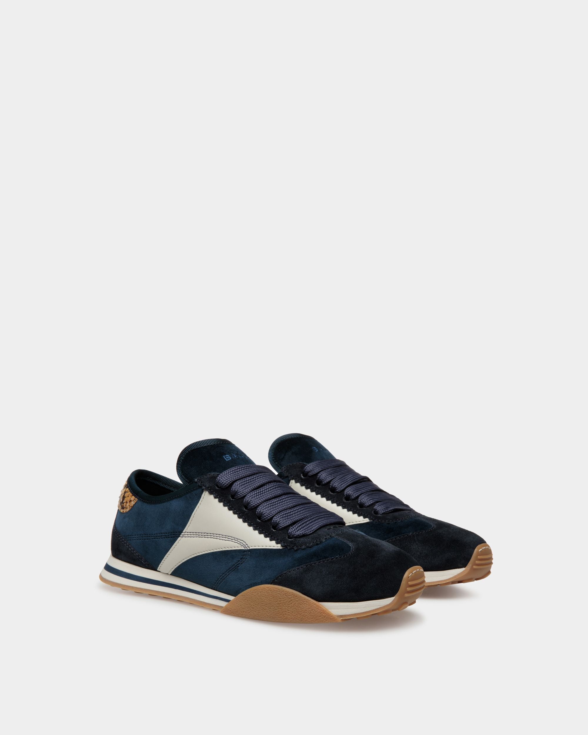 Sussex スニーカー ミッドナイト＆ダスティホワイト レザー＆コットン - 女性 - Bally - 02