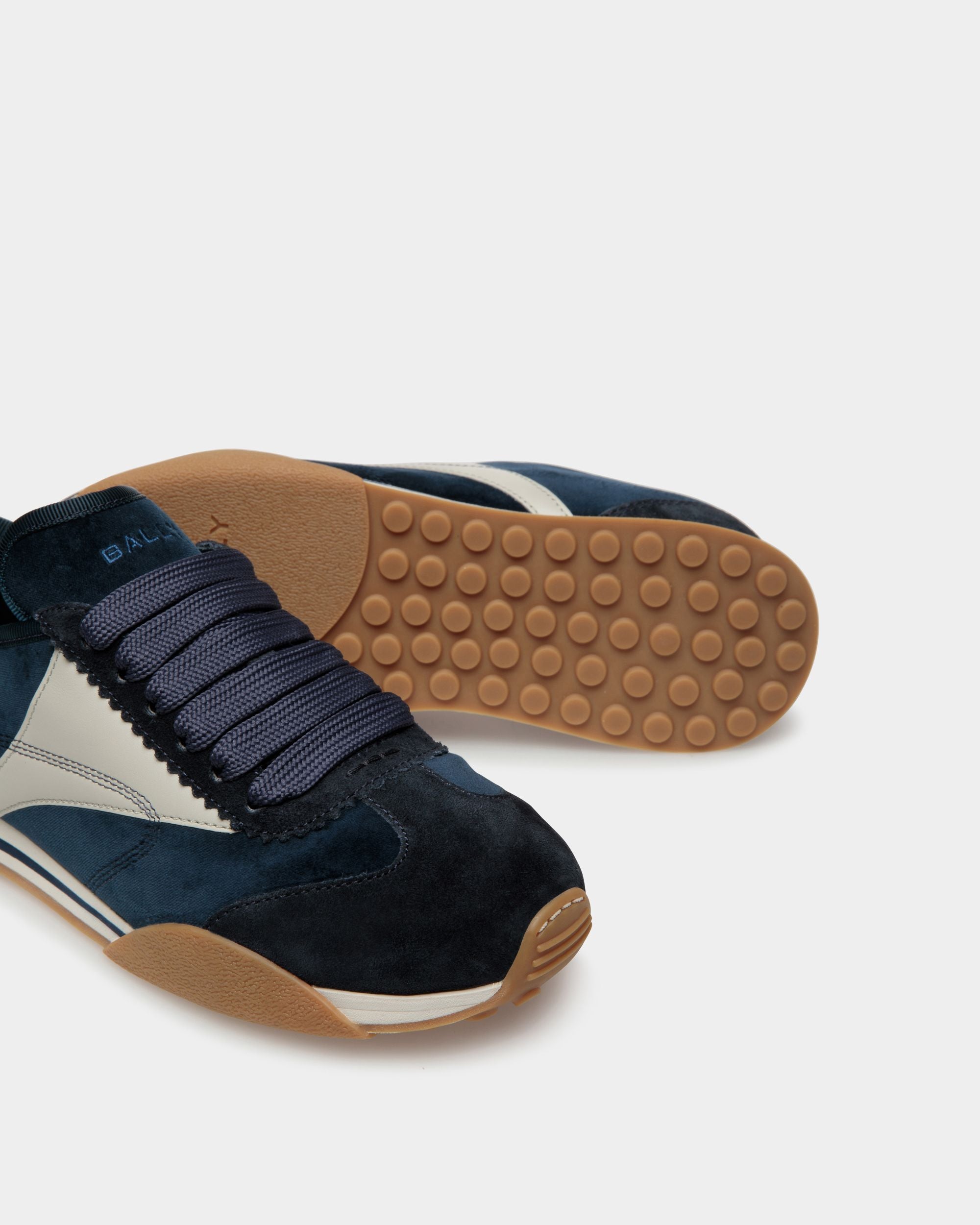 Sussex スニーカー ミッドナイト＆ダスティホワイト レザー＆コットン - 女性 - Bally - 04