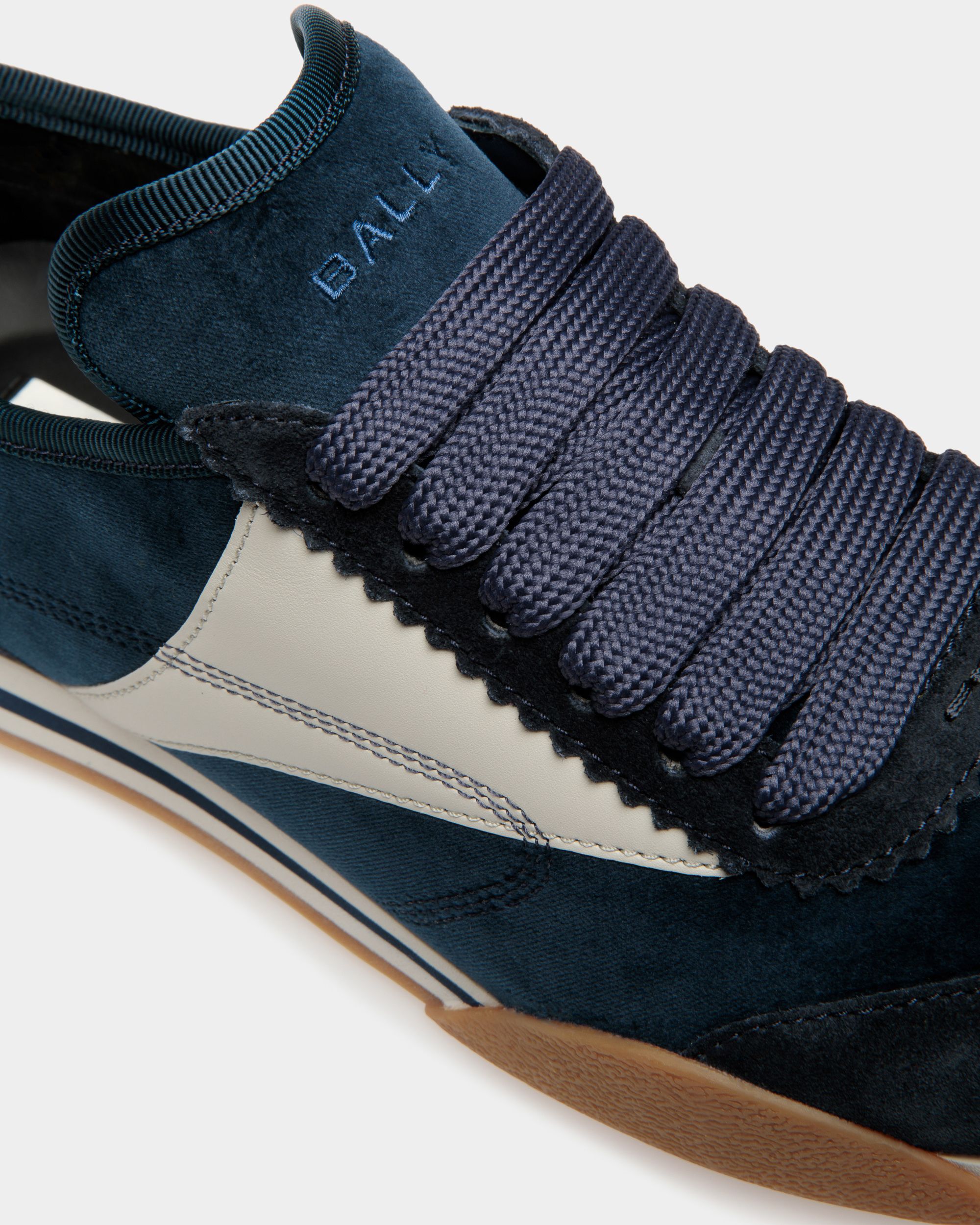 Sussex スニーカー ミッドナイト＆ダスティホワイト レザー＆コットン - 女性 - Bally - 05