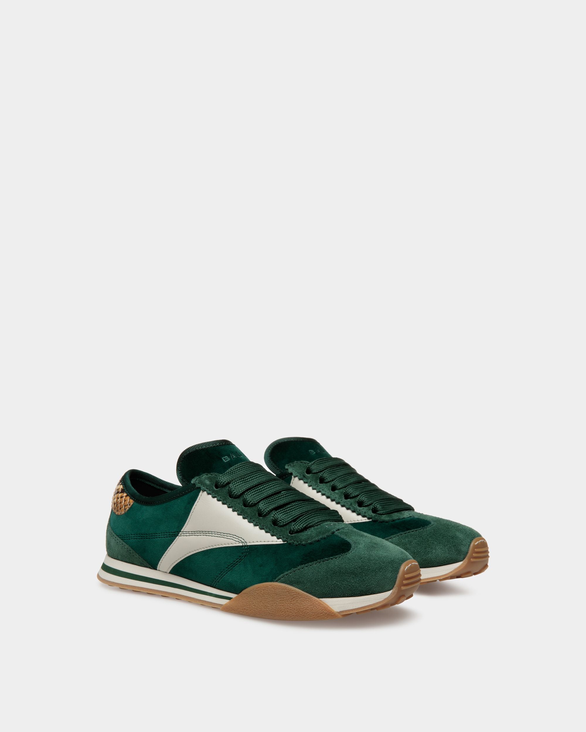 Sussex スニーカー ペパーミント＆ダスティホワイト レザー＆コットン - 女性 - Bally - 02