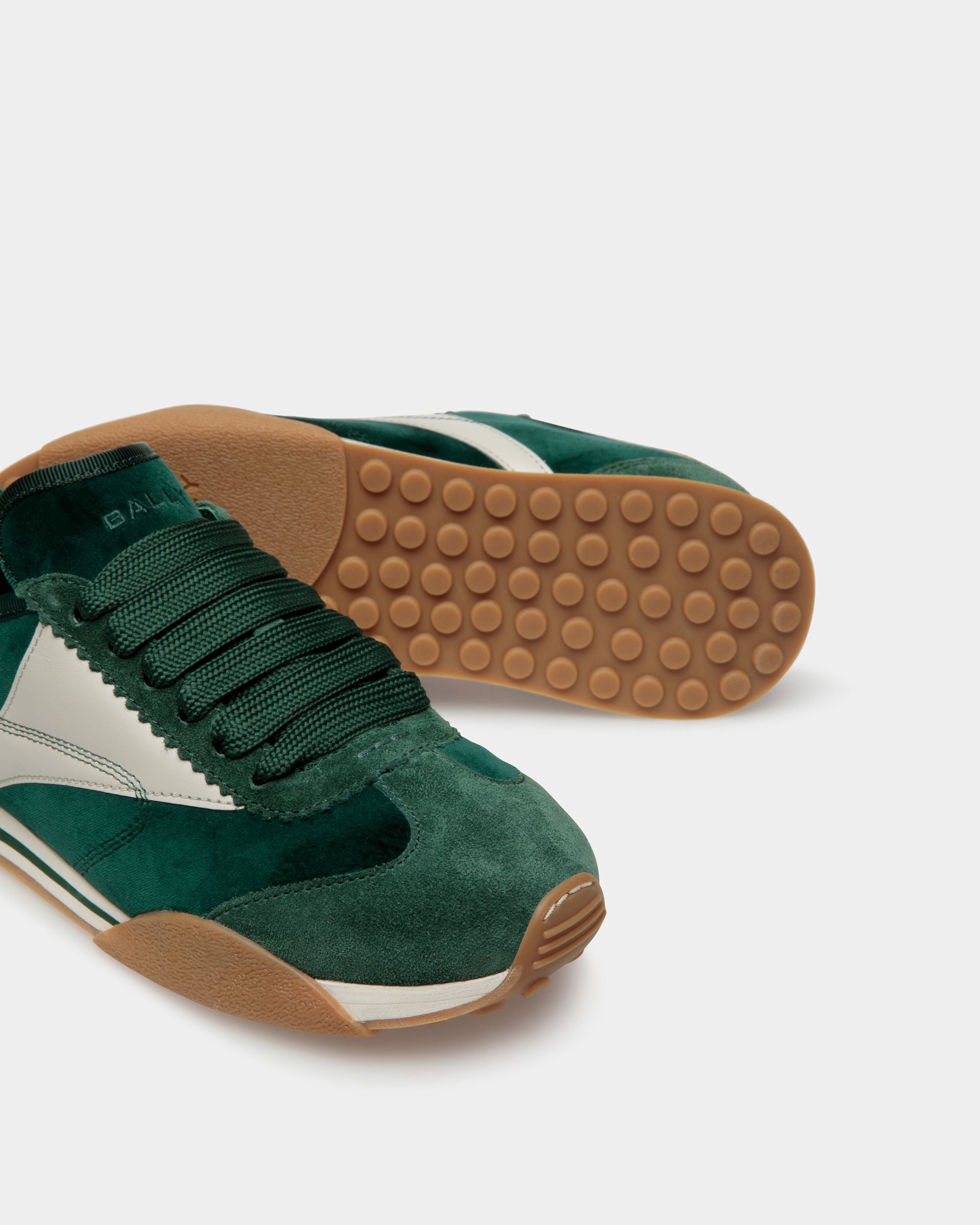 Sussex スニーカー ペパーミント＆ダスティホワイト レザー＆コットン - 女性 - Bally - 04