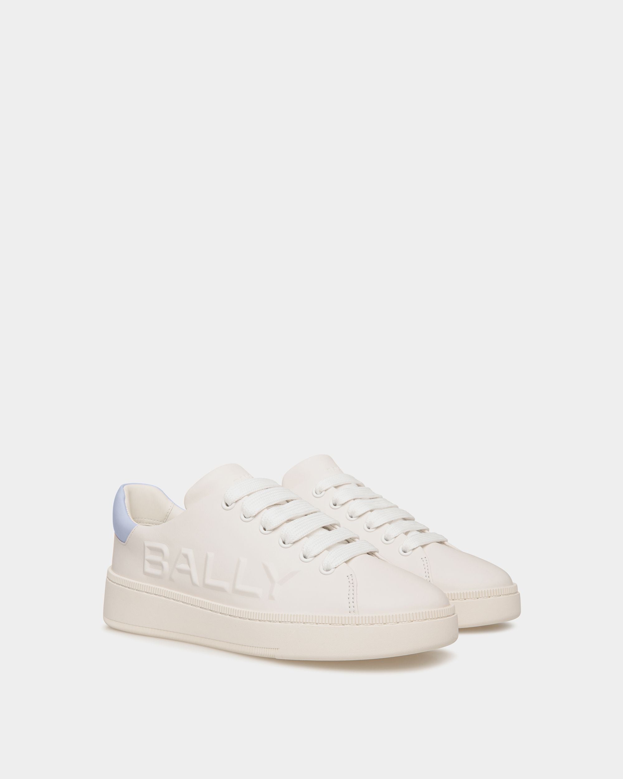 Raise スニーカー ホワイト＆ライトブルー レザー - 女性 - Bally - 02