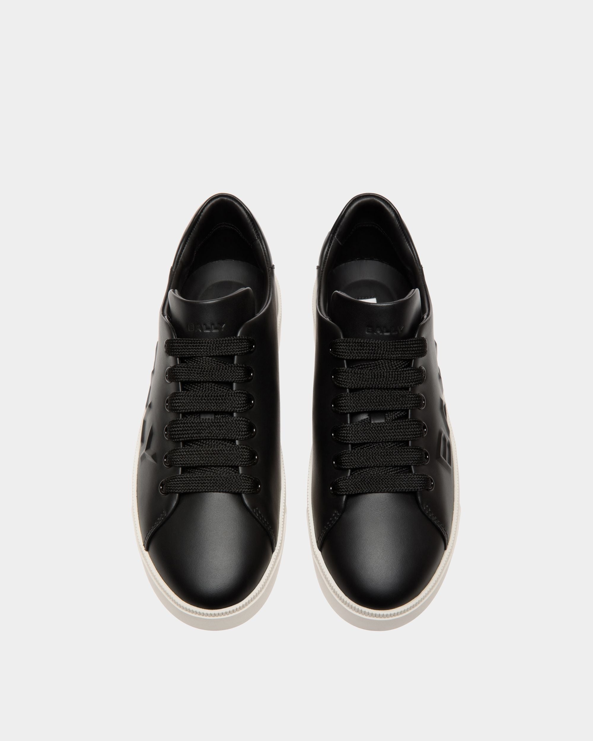 Raise Sneaker In Black Leather - 女性 - Bally - 04