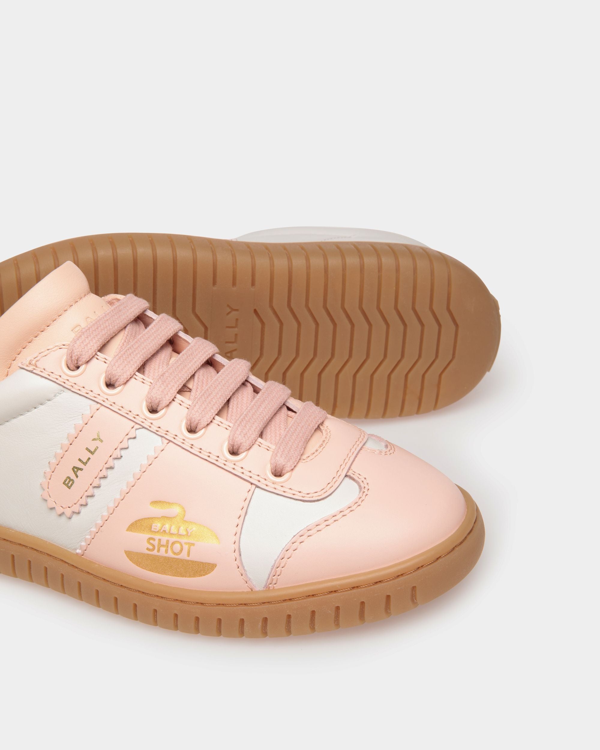 Player スニーカー ホワイト＆ベビーピンク レザー - 女性 - Bally - 04