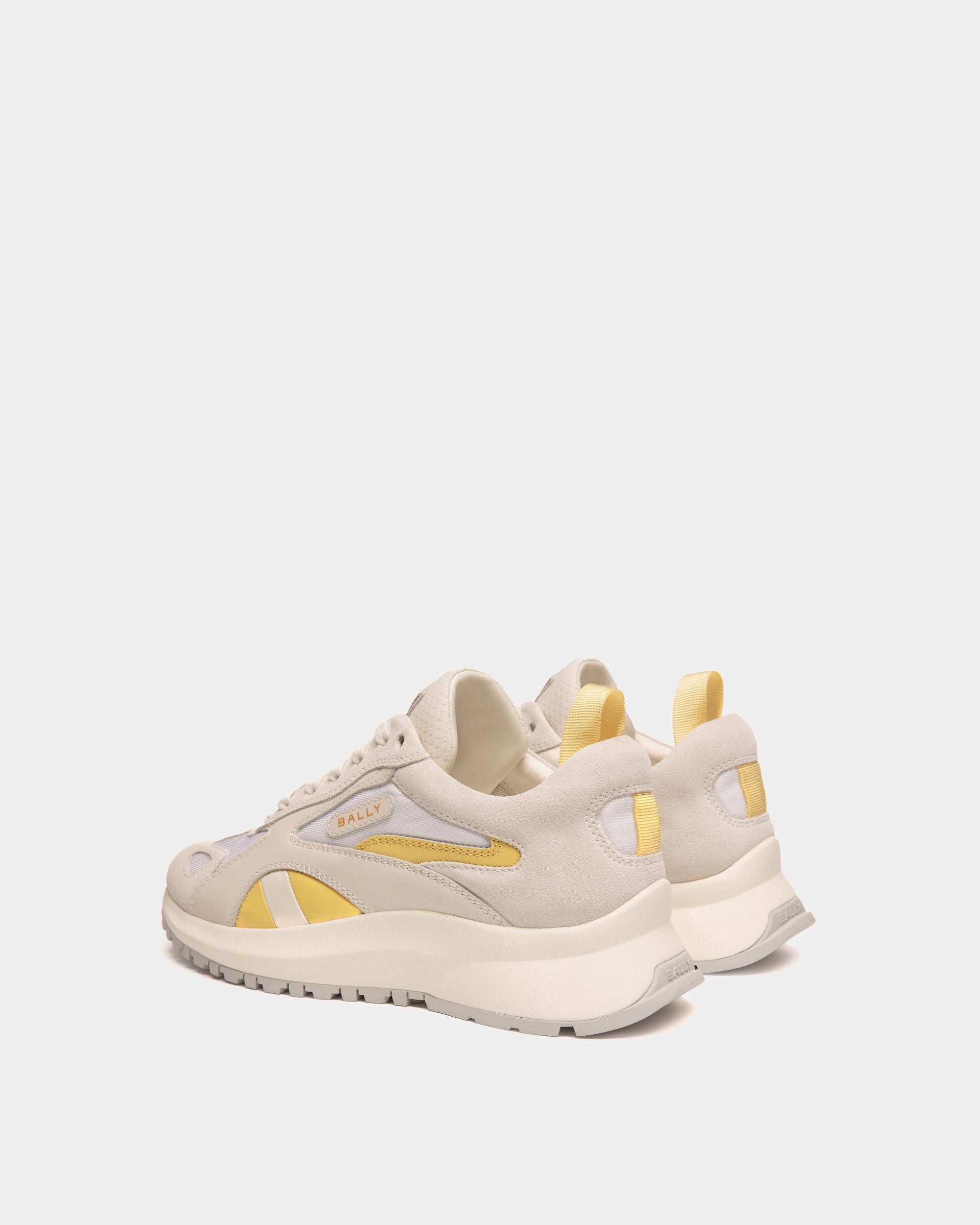 Outline スニーカー ホワイト＆イエロー ニット ファブリック - 女性 - Bally - 03