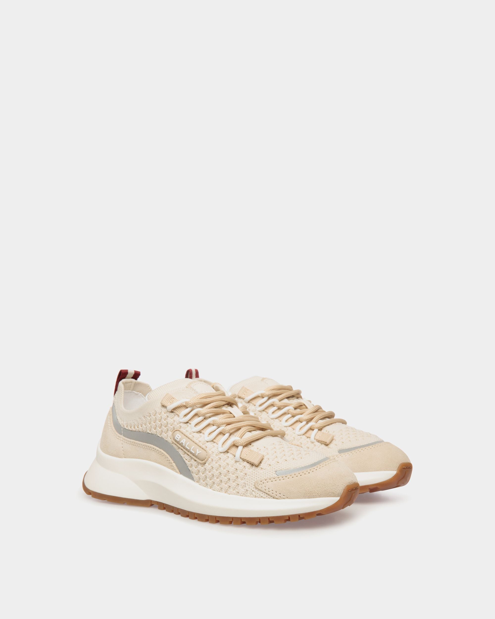 Outline スニーカー アイボリー＆シャンパンカラー ニット - 女性 - Bally - 03