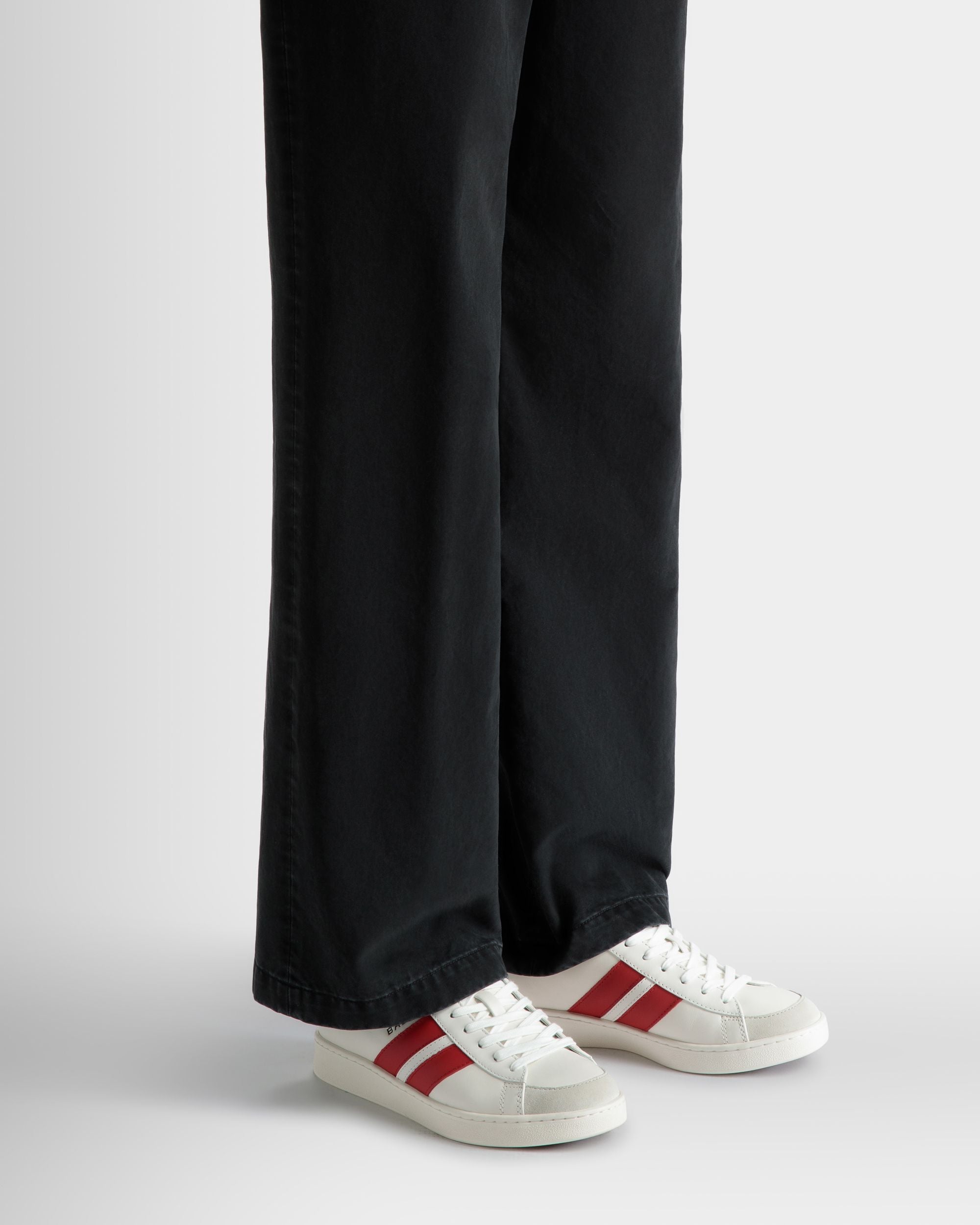 Tennis スニーカー ホワイト＆Candy Red レザー - 女性 - Bally - 02