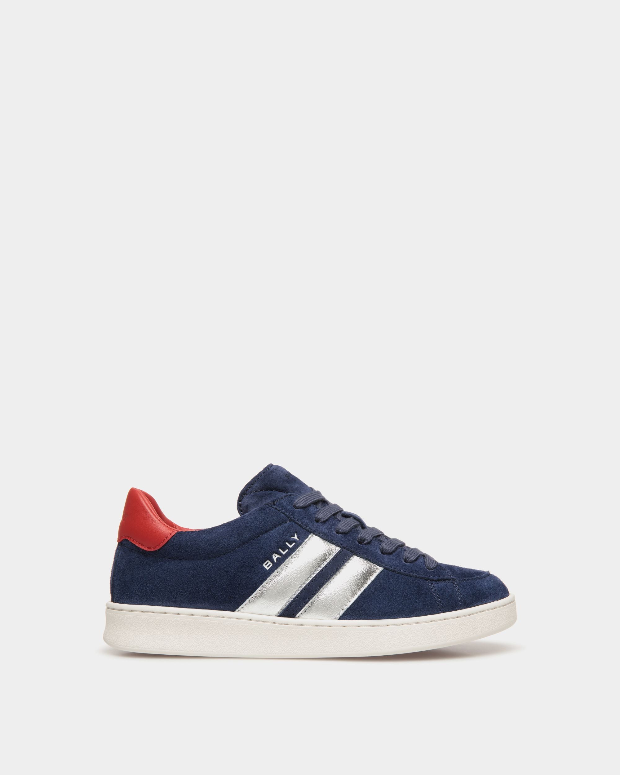 Tennis スニーカー Navy Blue＆Candy Red スエード レザー - 女性 - Bally - 01