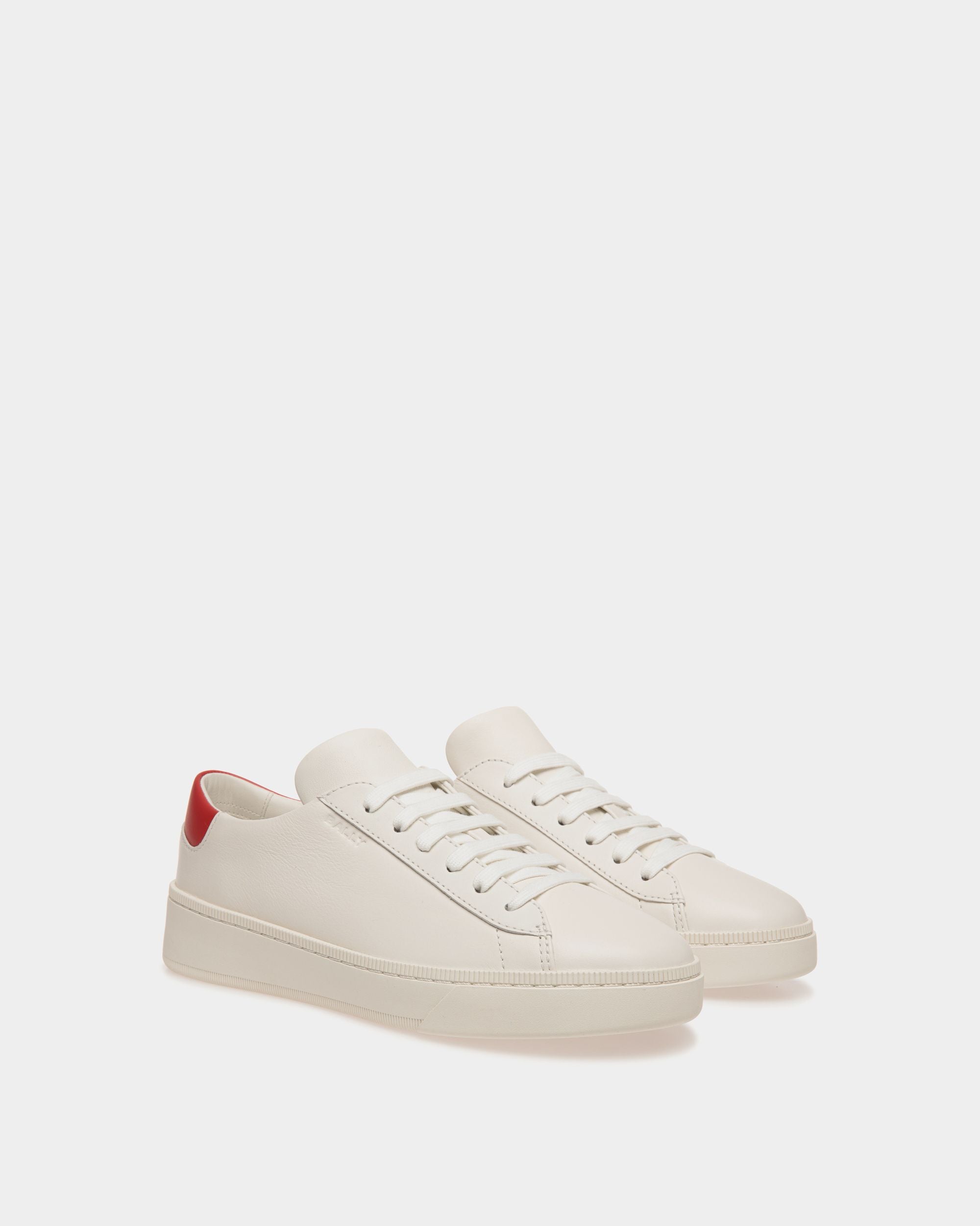 Raise スニーカー ホワイト＆レッド レザー - 女性 - Bally - 02