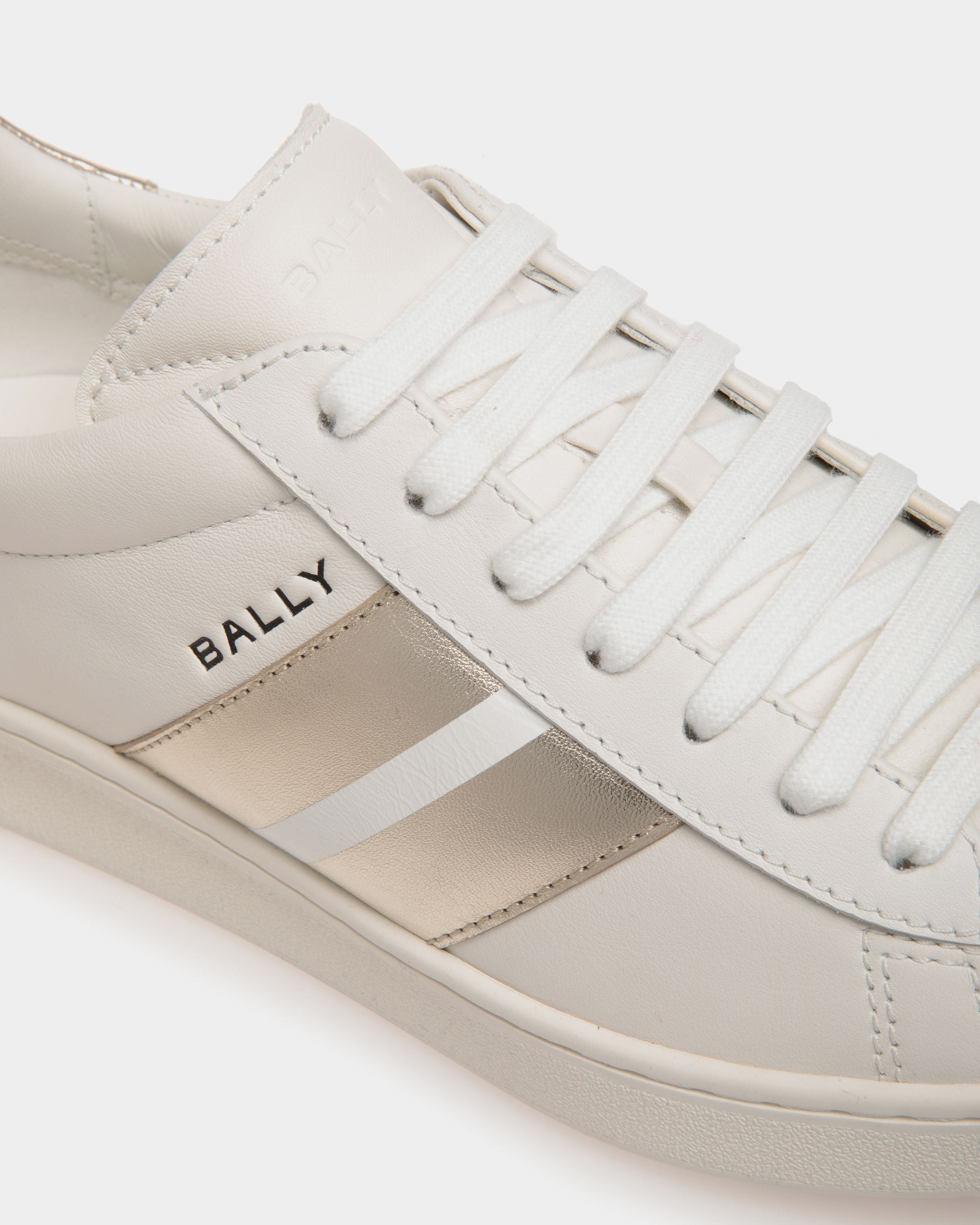 Tennis スニーカー ホワイト＆ゴールド レザー - 女性 - Bally - 05