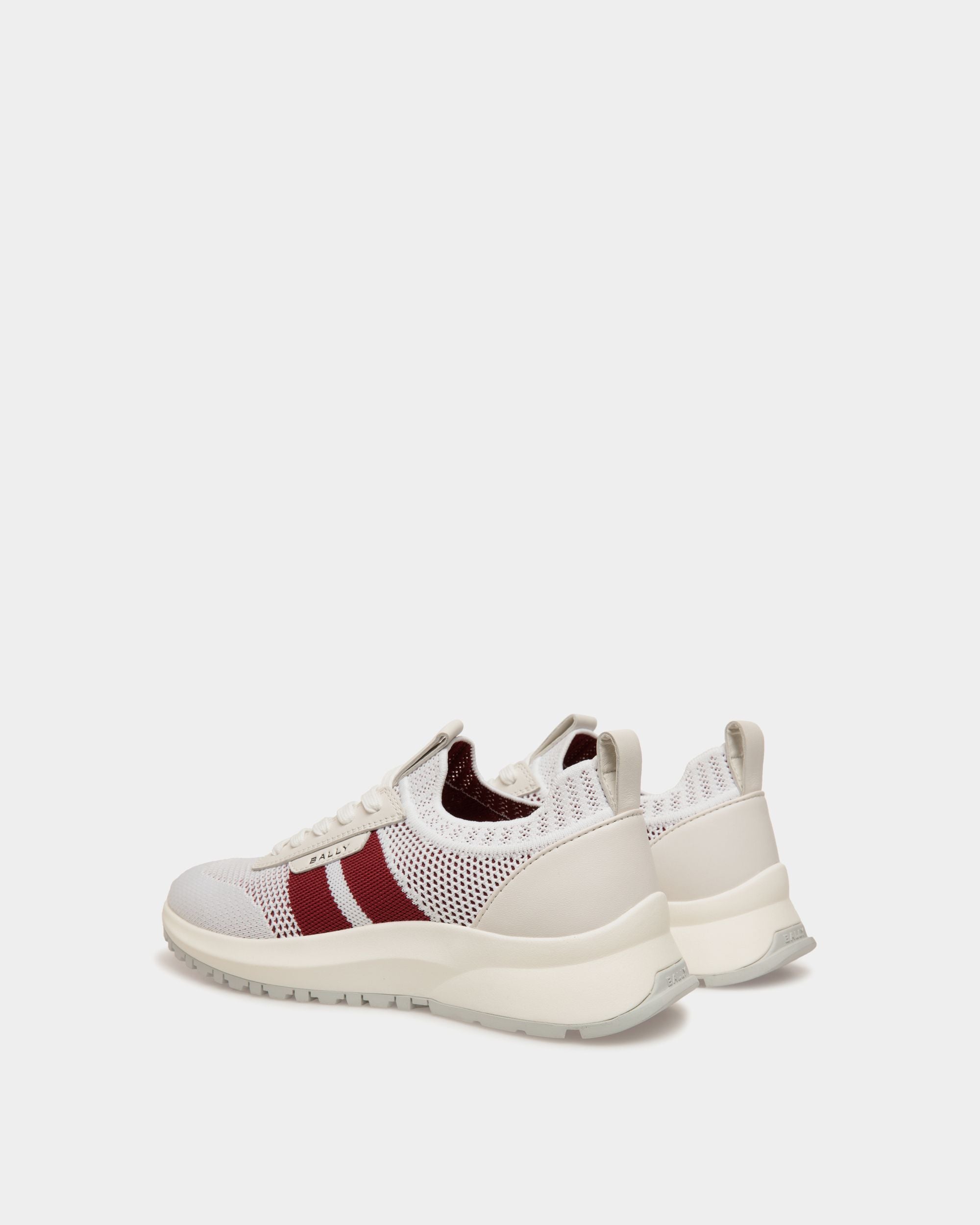 Outline スニーカー ホワイト＆レッド ニット - 女性 - Bally - 03