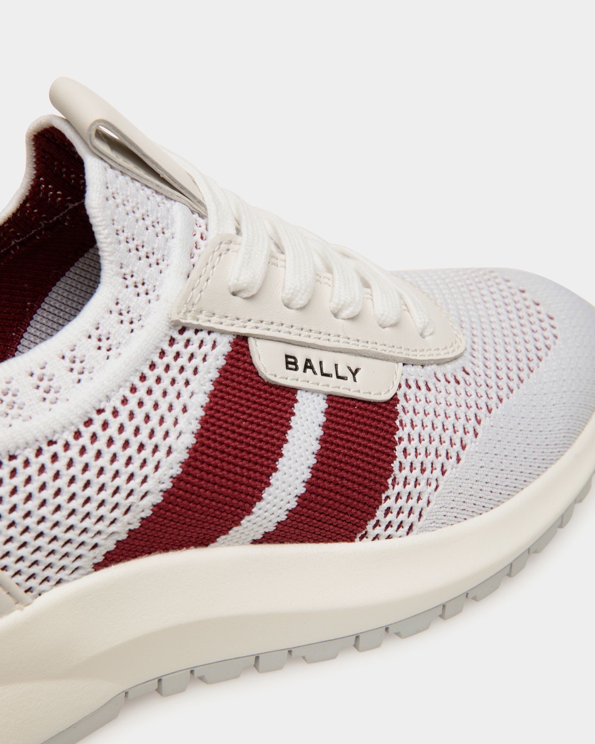 Outline スニーカー ホワイト＆レッド ニット - 女性 - Bally - 05