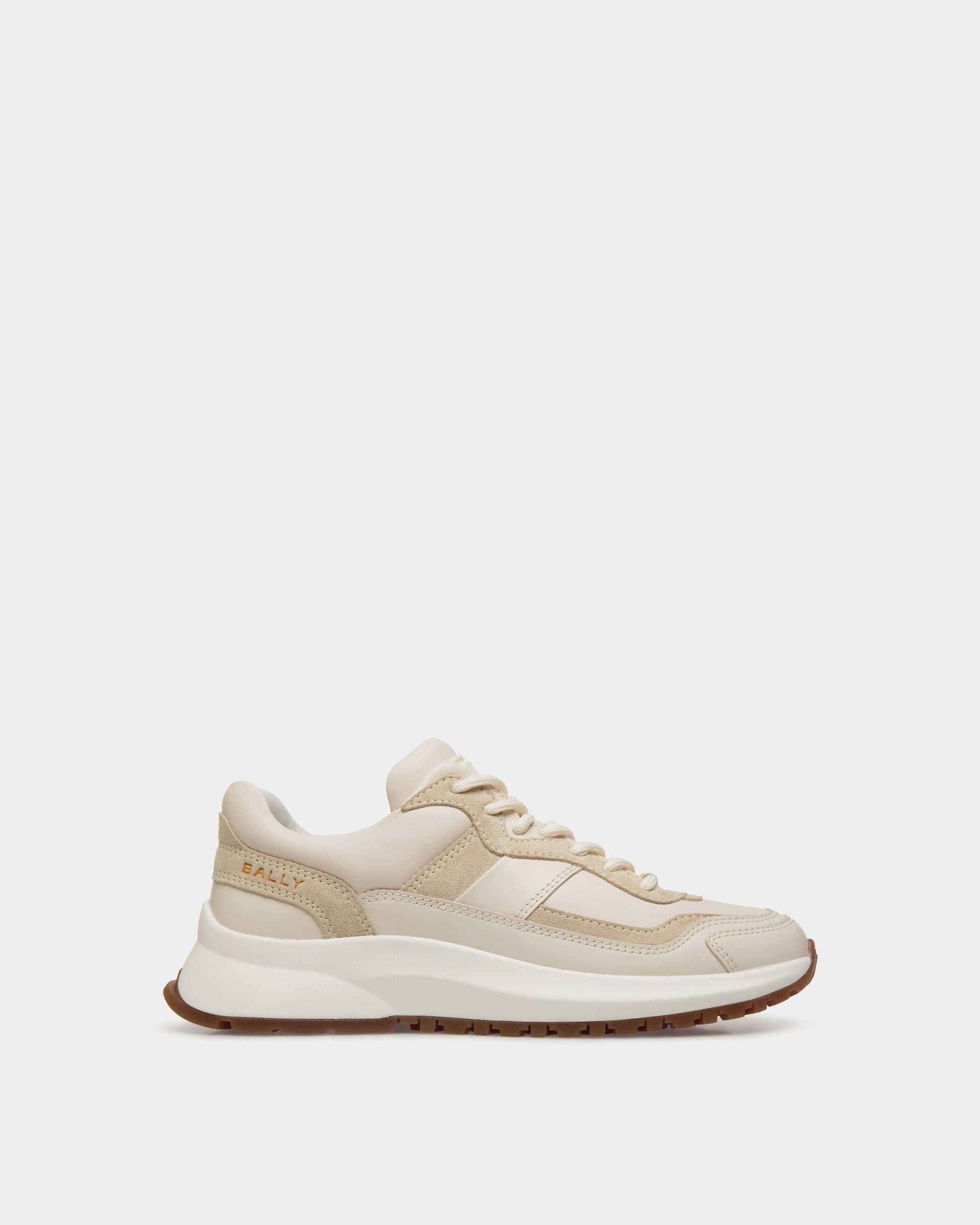 Outline スニーカー アイボリー＆シャンパン レザー - 女性 - Bally - 01