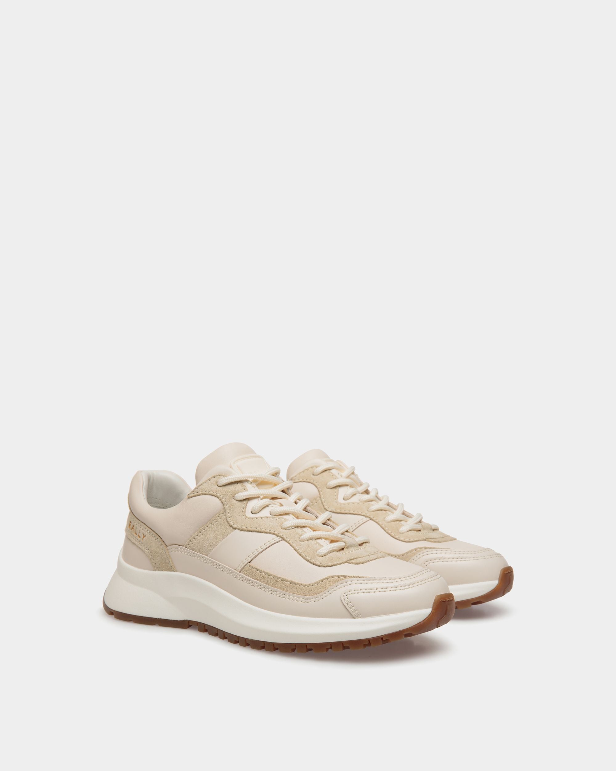Outline スニーカー アイボリー＆シャンパン レザー - 女性 - Bally - 02