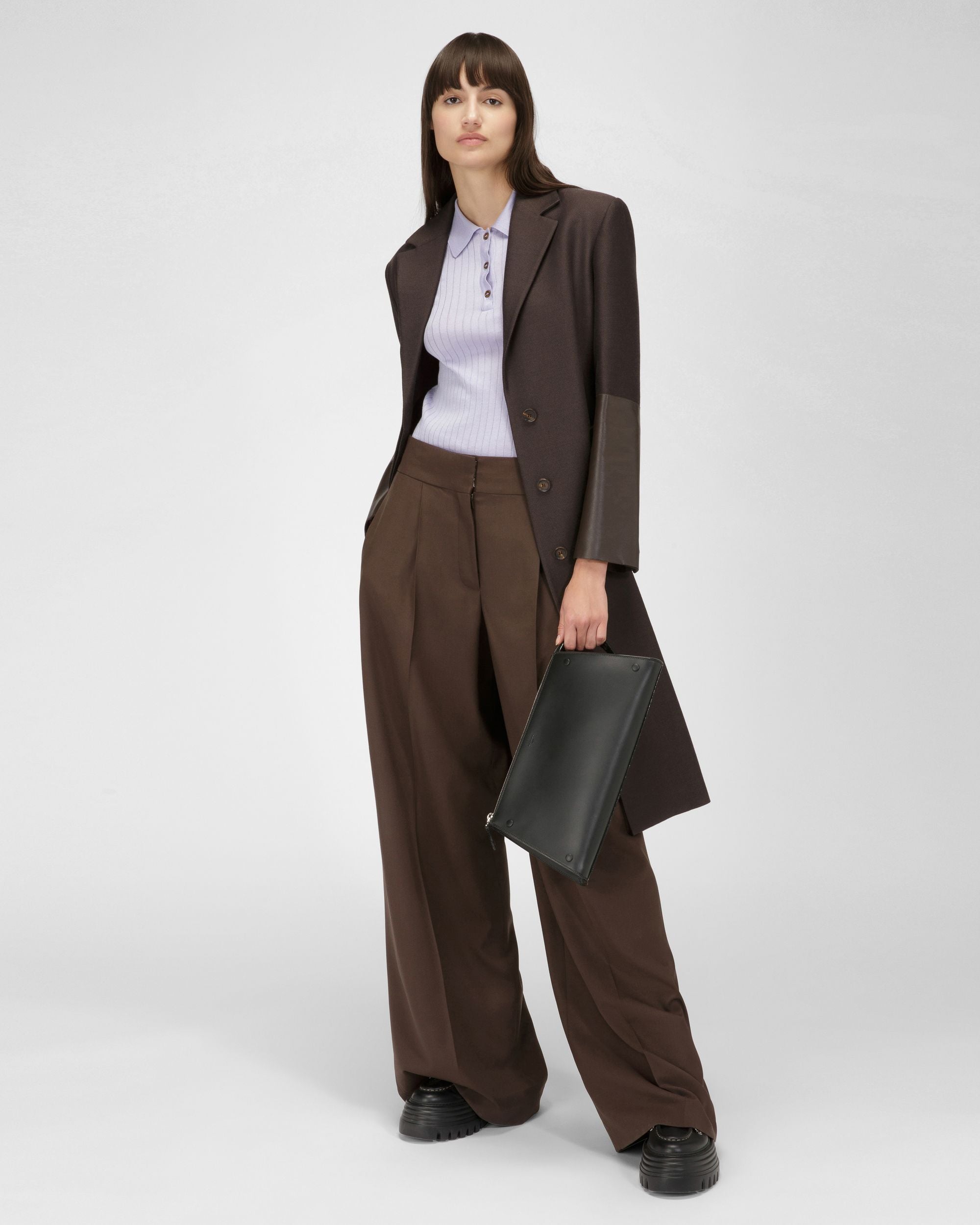 ライラック コットン＆シルク ポロシャツ - 女性 - Bally - 05