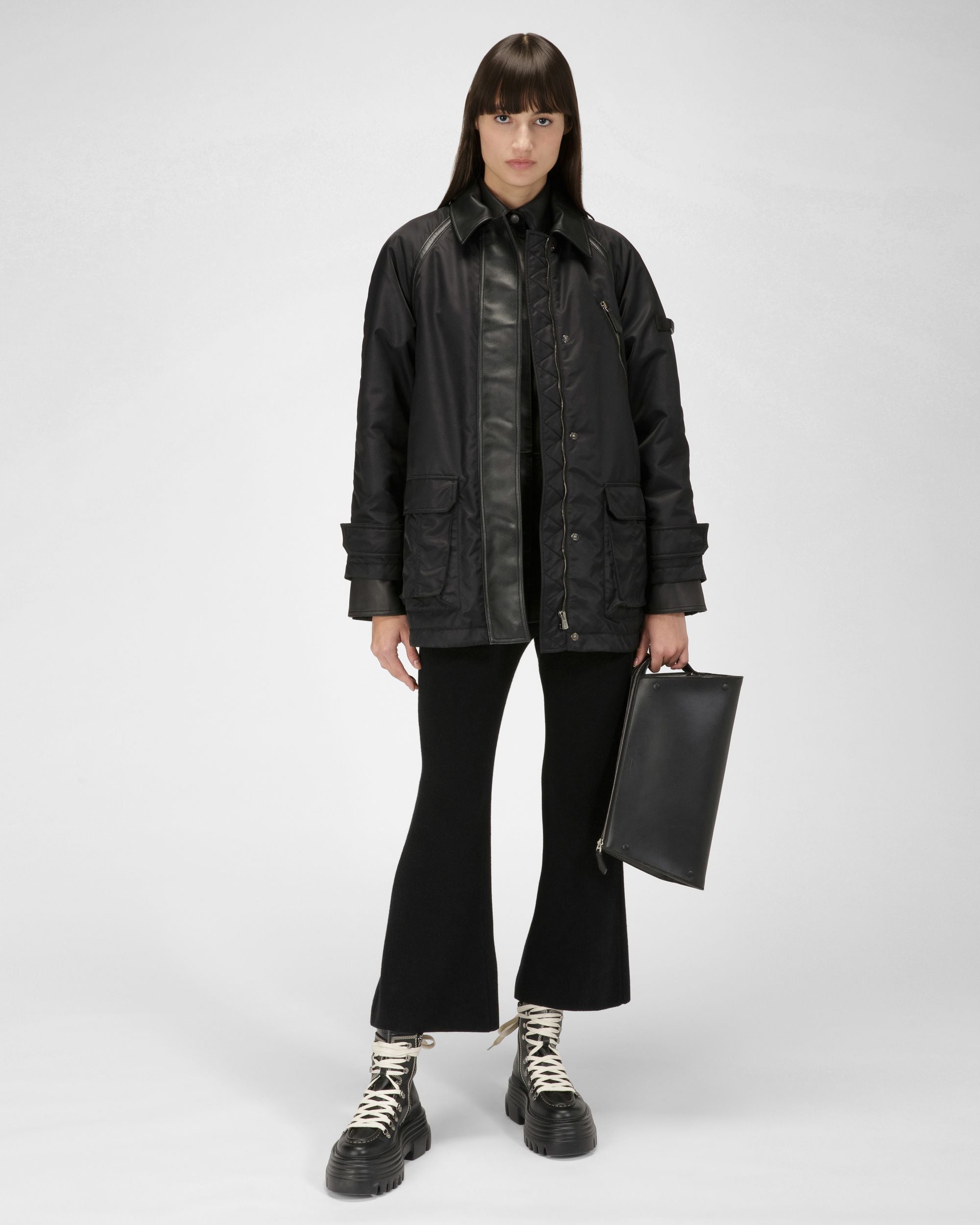 ブラックウール＆シルク パンツ - 女性 - Bally - 05