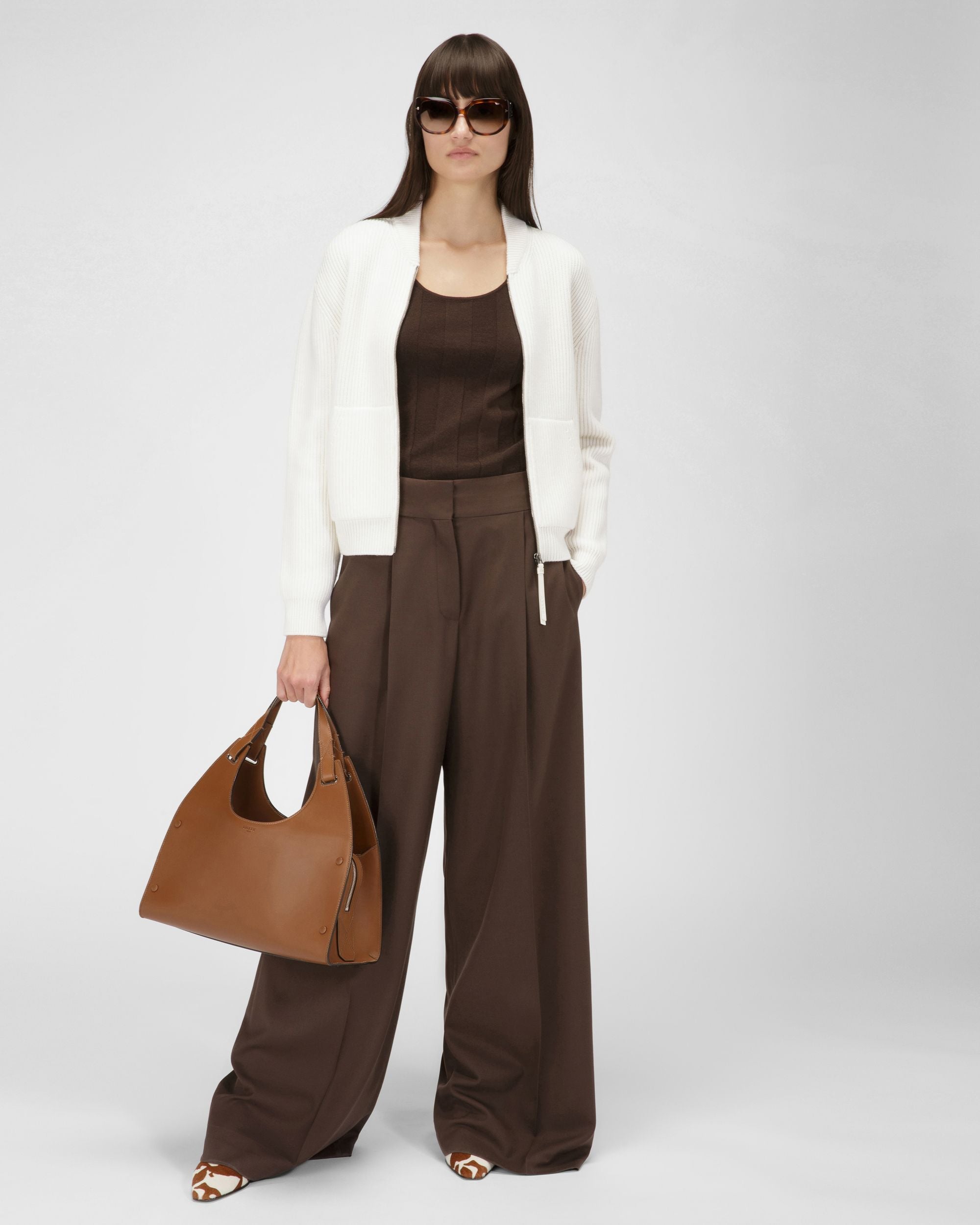 ボーンホワイト ウール ジャケット - 女性 - Bally - 05