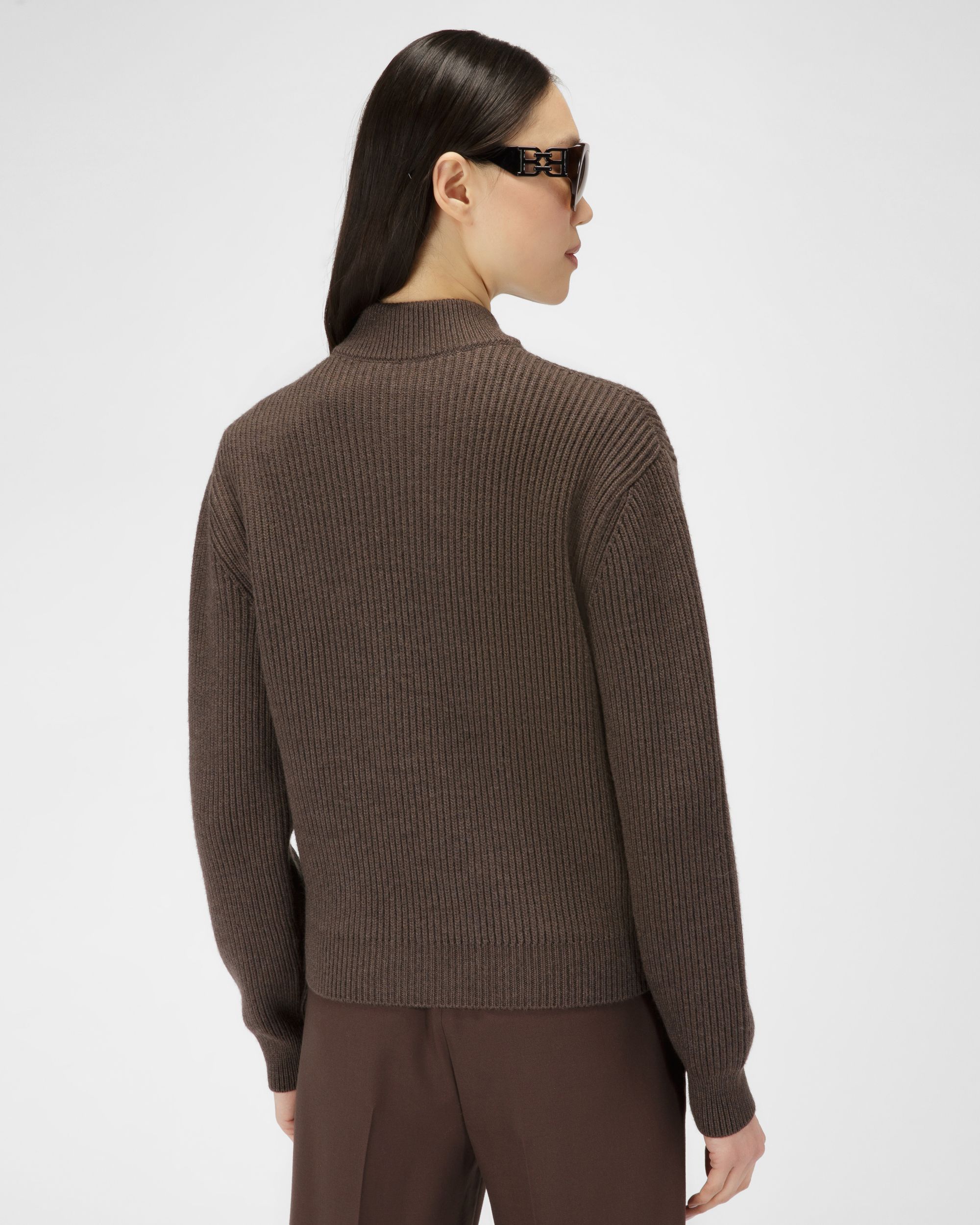 アーミーグリーン ウール ジャケット - 女性 - Bally - 03