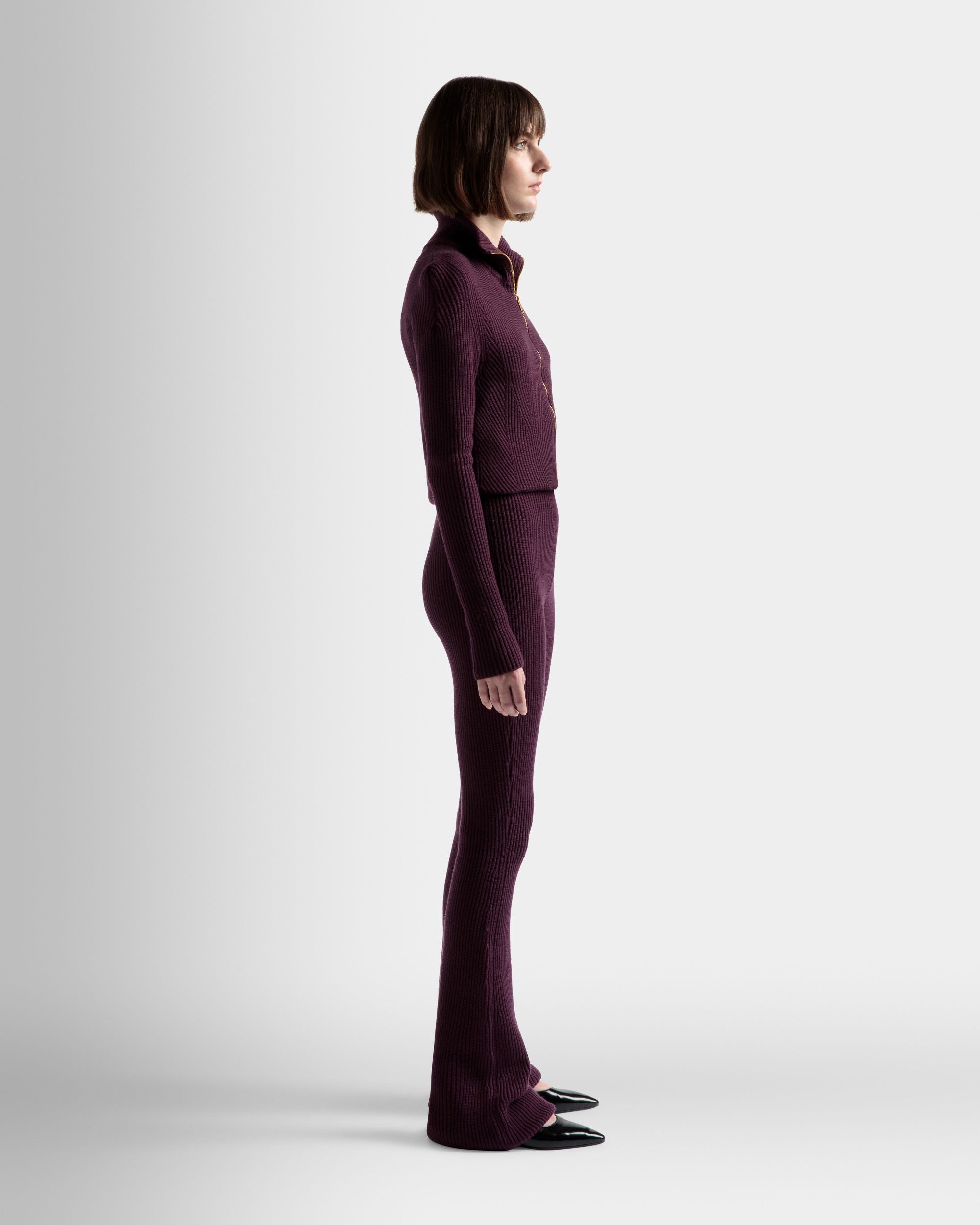 フレア パンツ オーキッド ウール - 女性 - Bally - 05