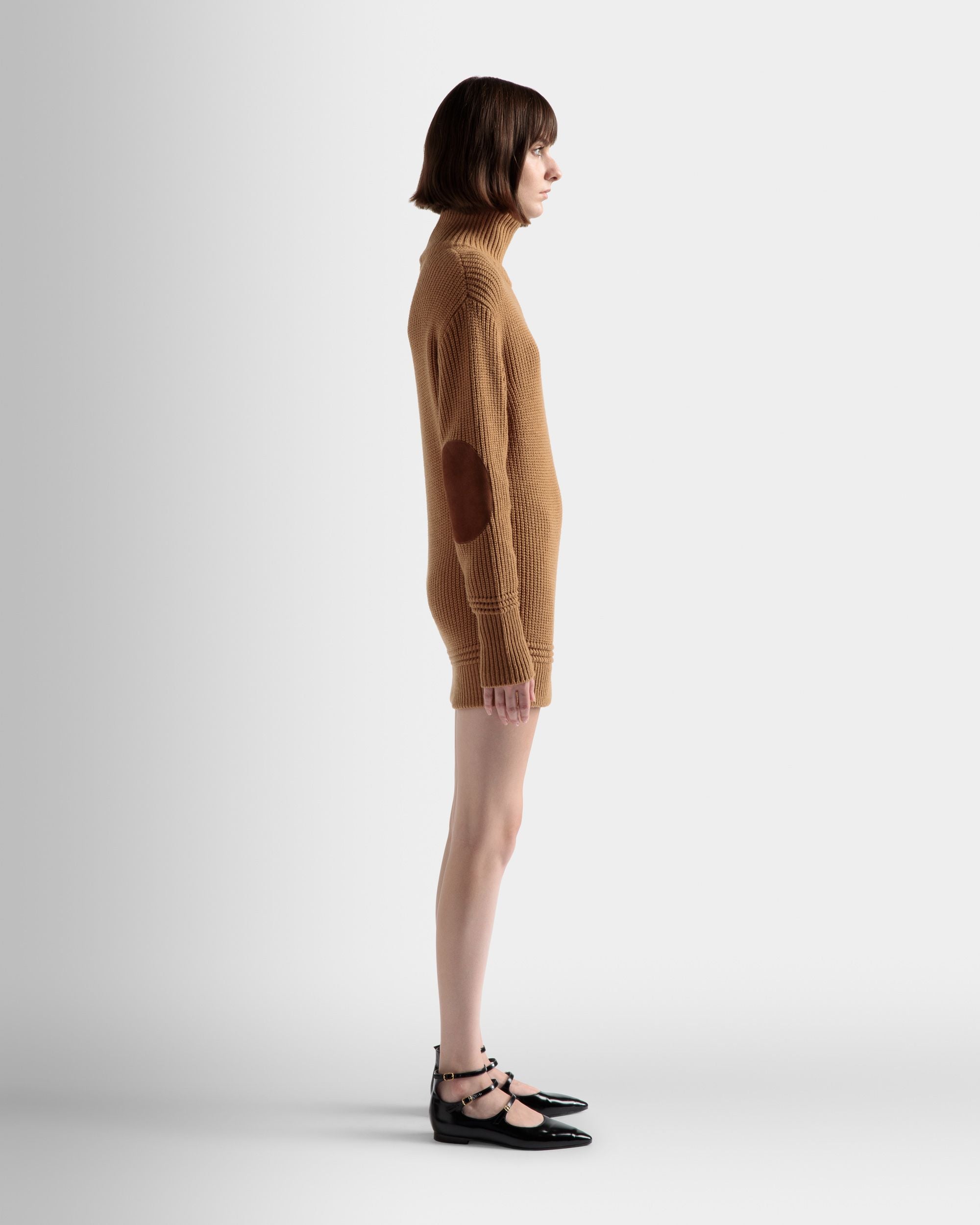 ロールネック ドレス ブラウン ウールブレンド - 女性 - Bally - 05