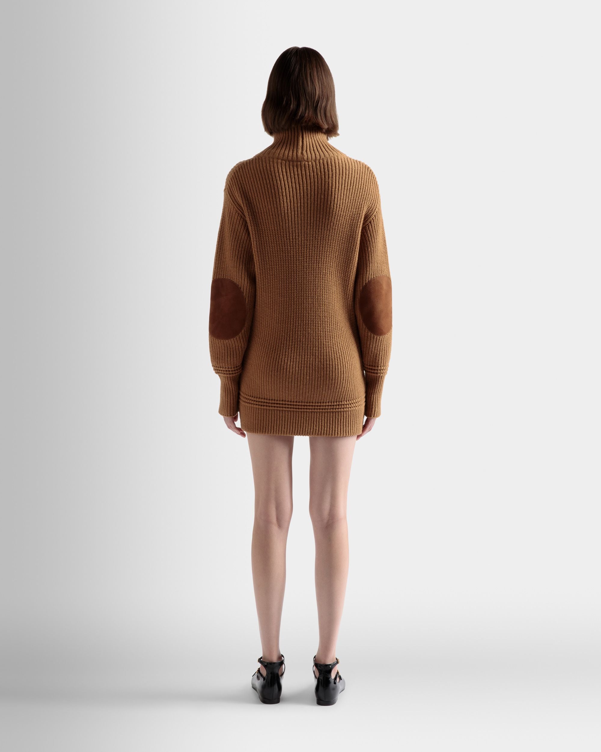 ロールネック ドレス ブラウン ウールブレンド - 女性 - Bally - 06