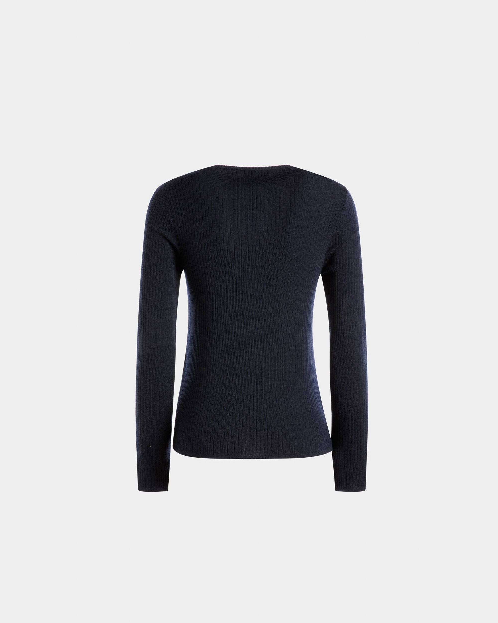 Henley ニットトップ インクネイビー ウール - 女性 - Bally - 07