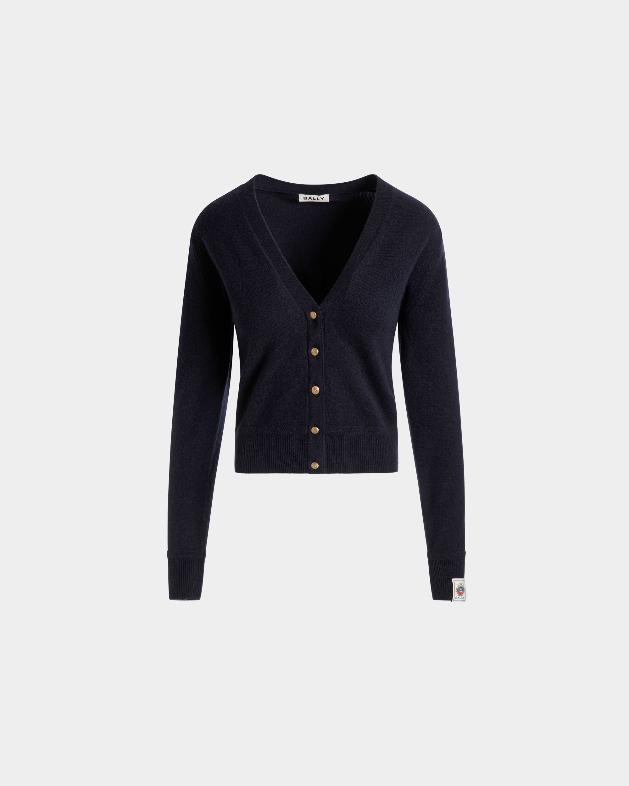 カーディガン Navy Blue カシミア - 女性 - Bally - 01