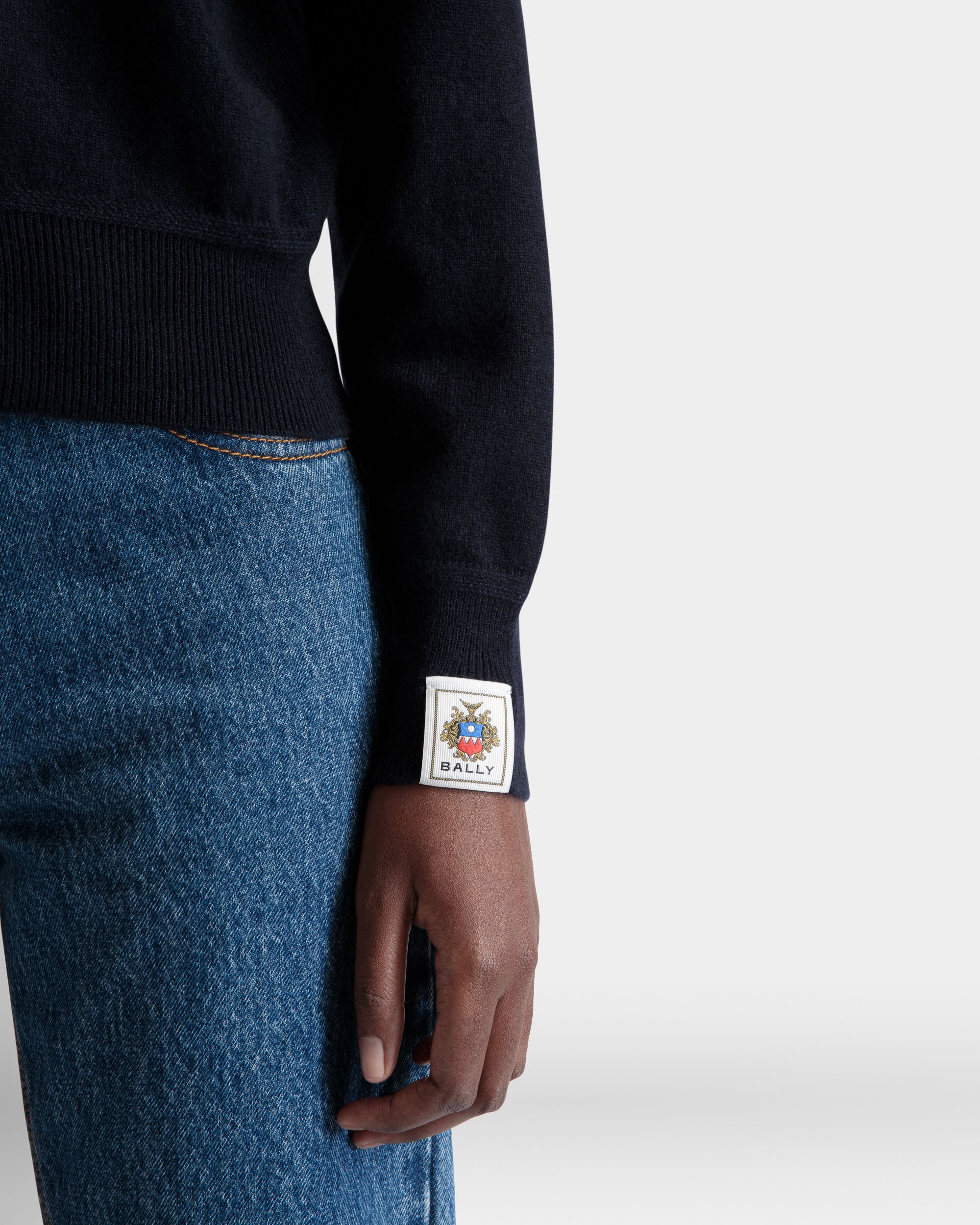 カーディガン Navy Blue カシミア - 女性 - Bally - 04