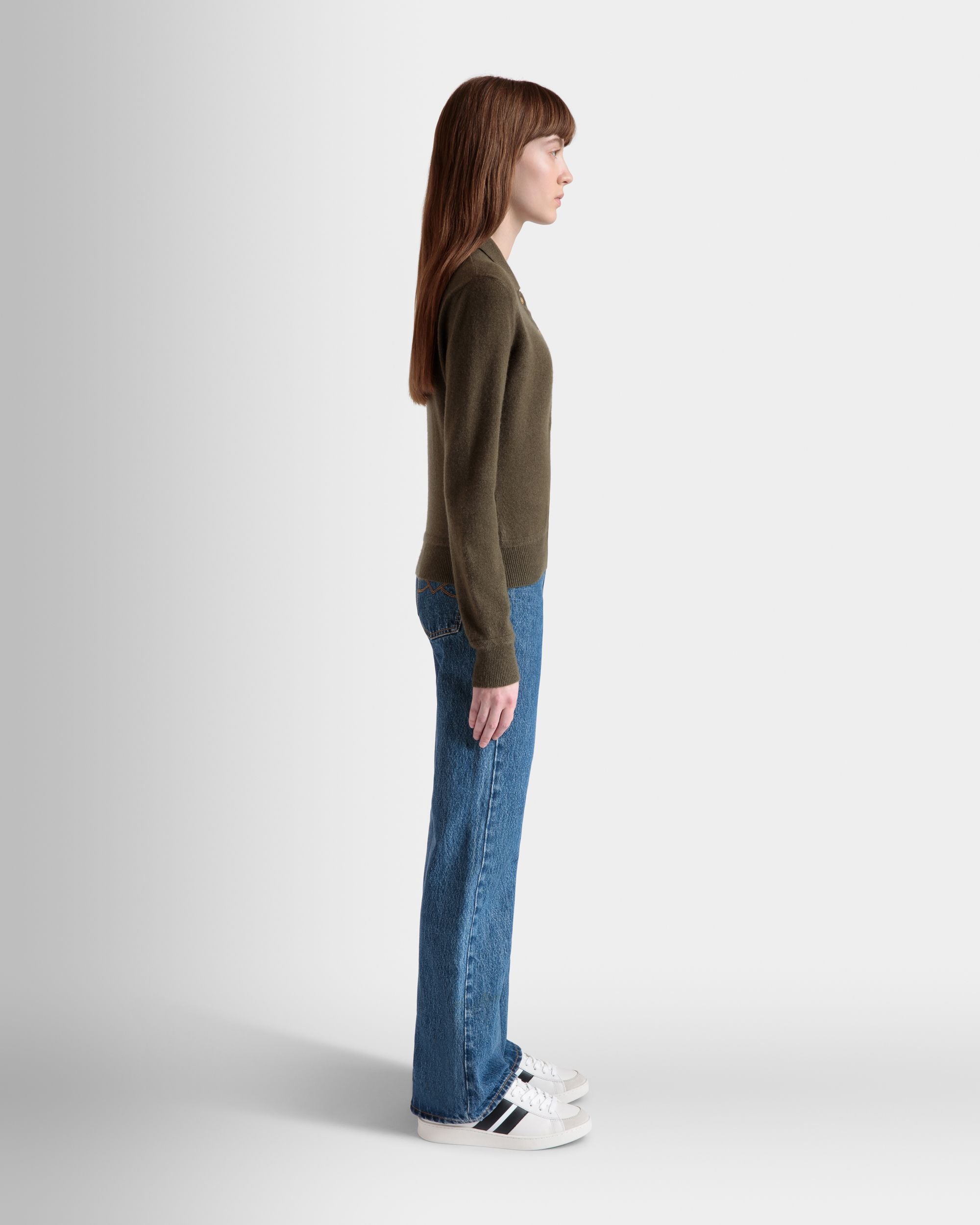 ニット ポロシャツ エメラルドグリーン カシミア - 女性 - Bally - 06